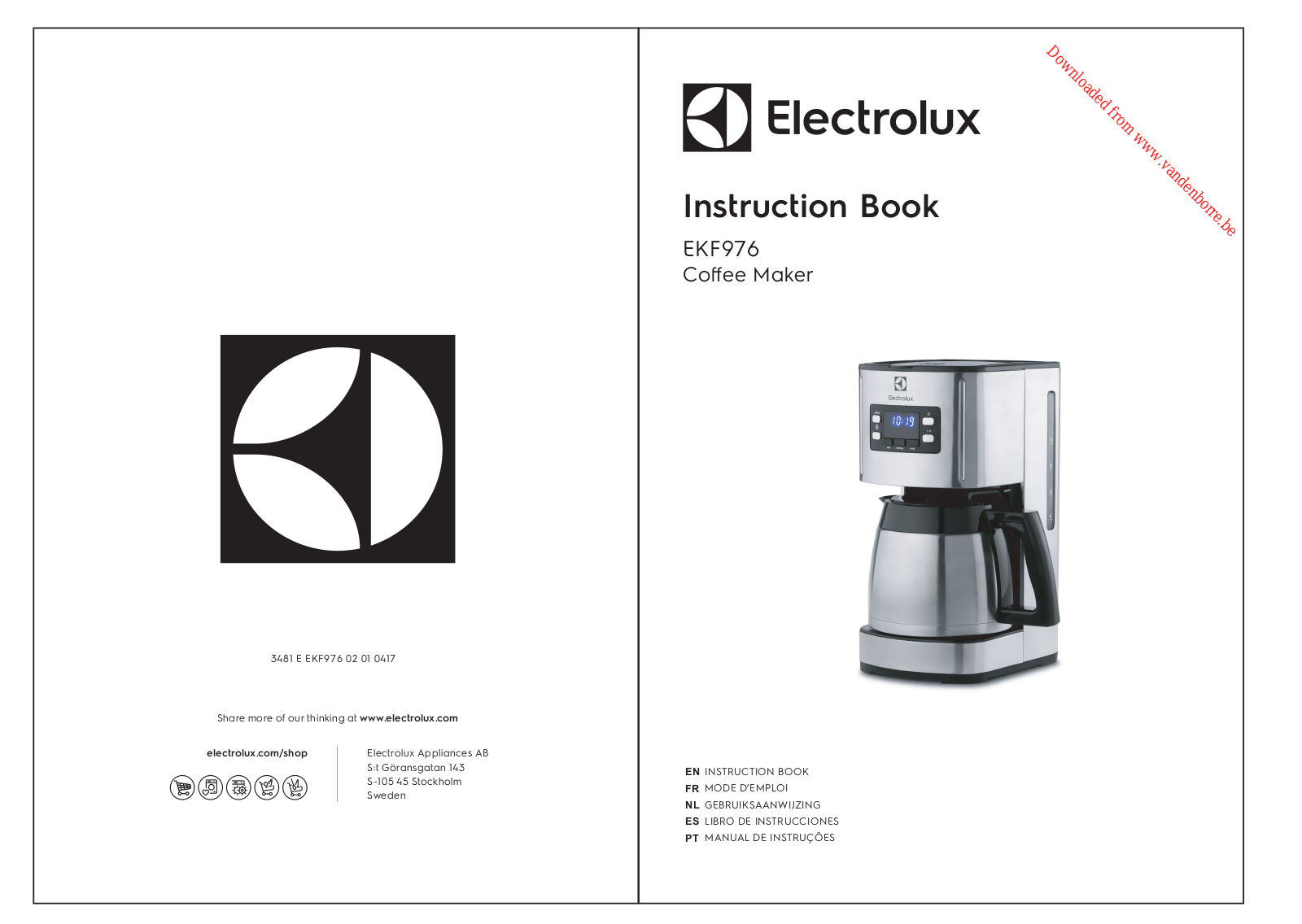 ELECTROLUX EKF976 User Manual