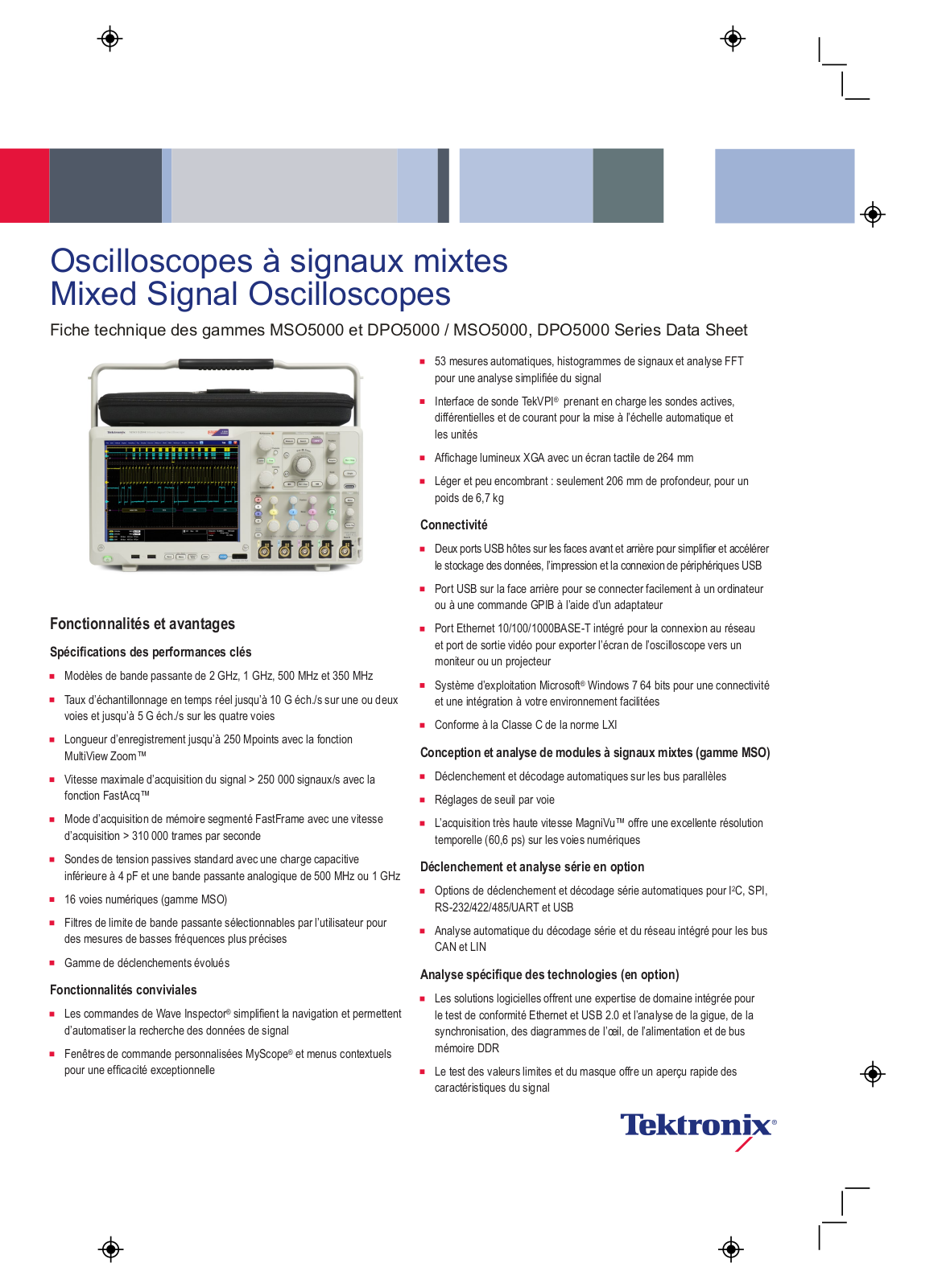 TEKTRONIX DPO5054, DPO5104, DPO5204, MSO5054, MSO5104 User Manual