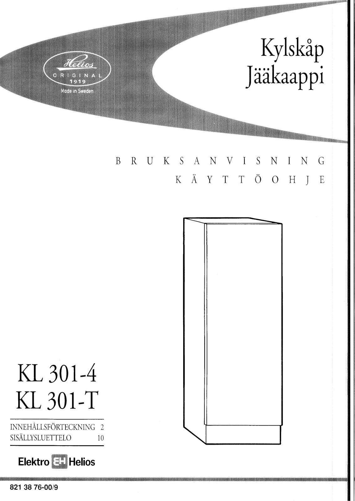 Elektro helios KL301-T, KL301-4 User Manual