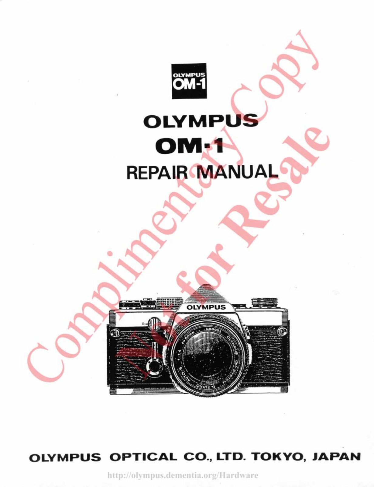 OLYMPUS OM-1 Repair manual