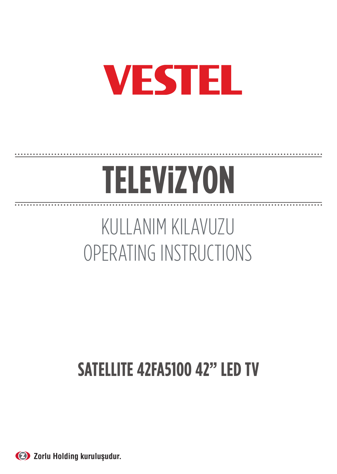 Vestel 42FA5100 User Manual