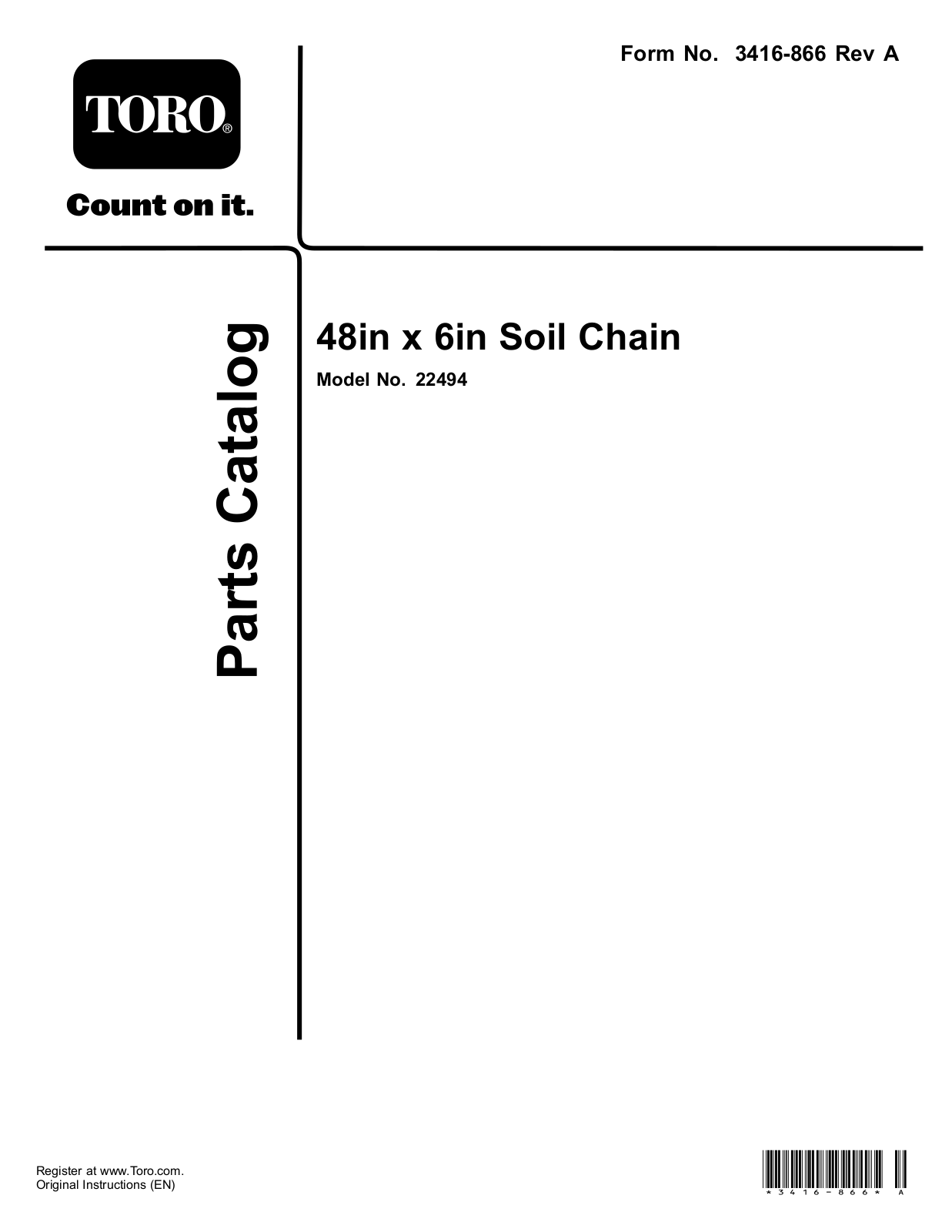 Toro 22494 Parts Catalogue