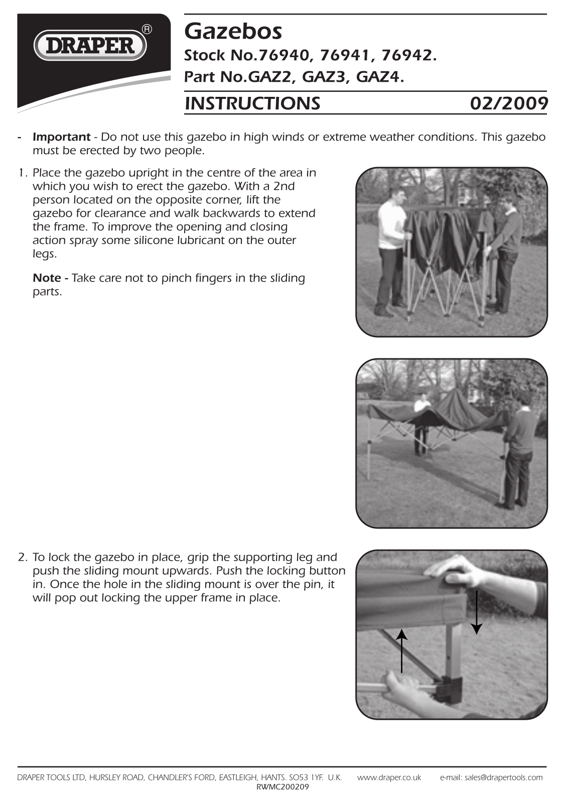 Draper GAZ2, GAZ3, GAZ4 User guide - ManualMachine.com