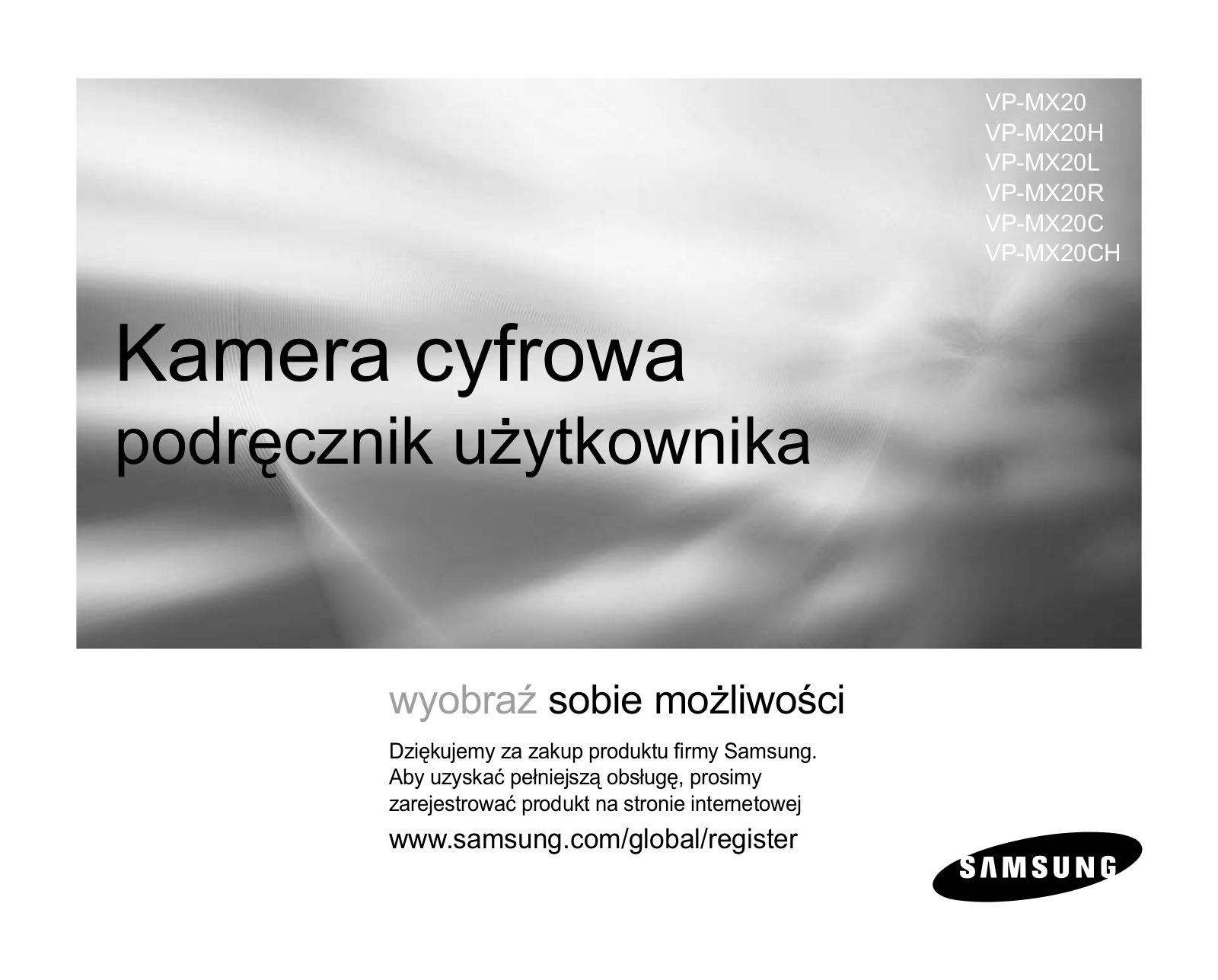 Samsung VP-MX20C/EDC, VP-MX20 User Manual