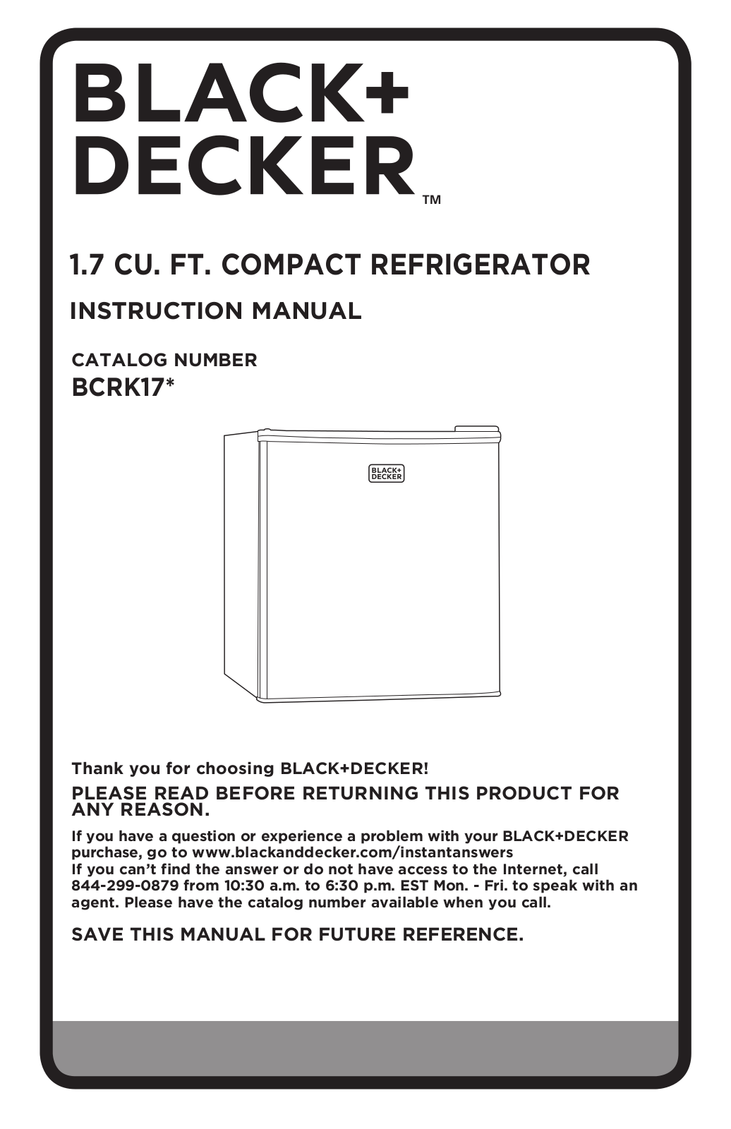 Black & Decker BCRK17 User Manual