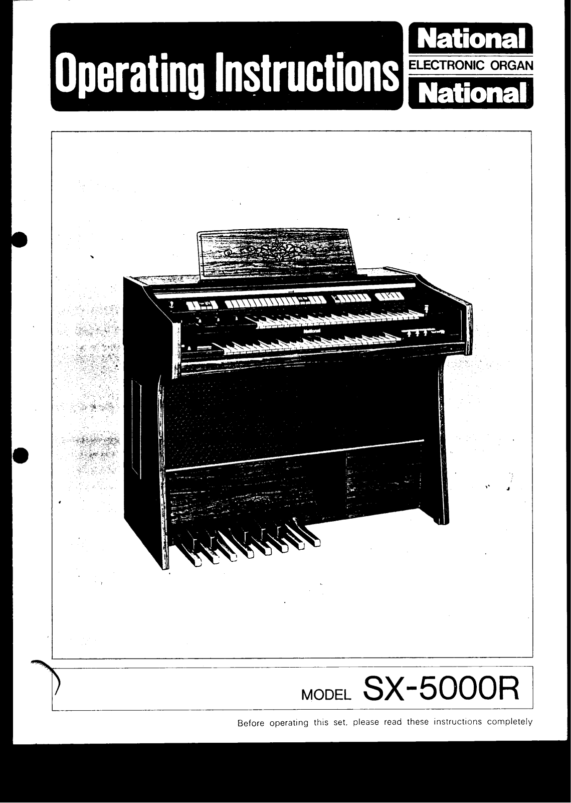 Technics SX-5000R User Manual