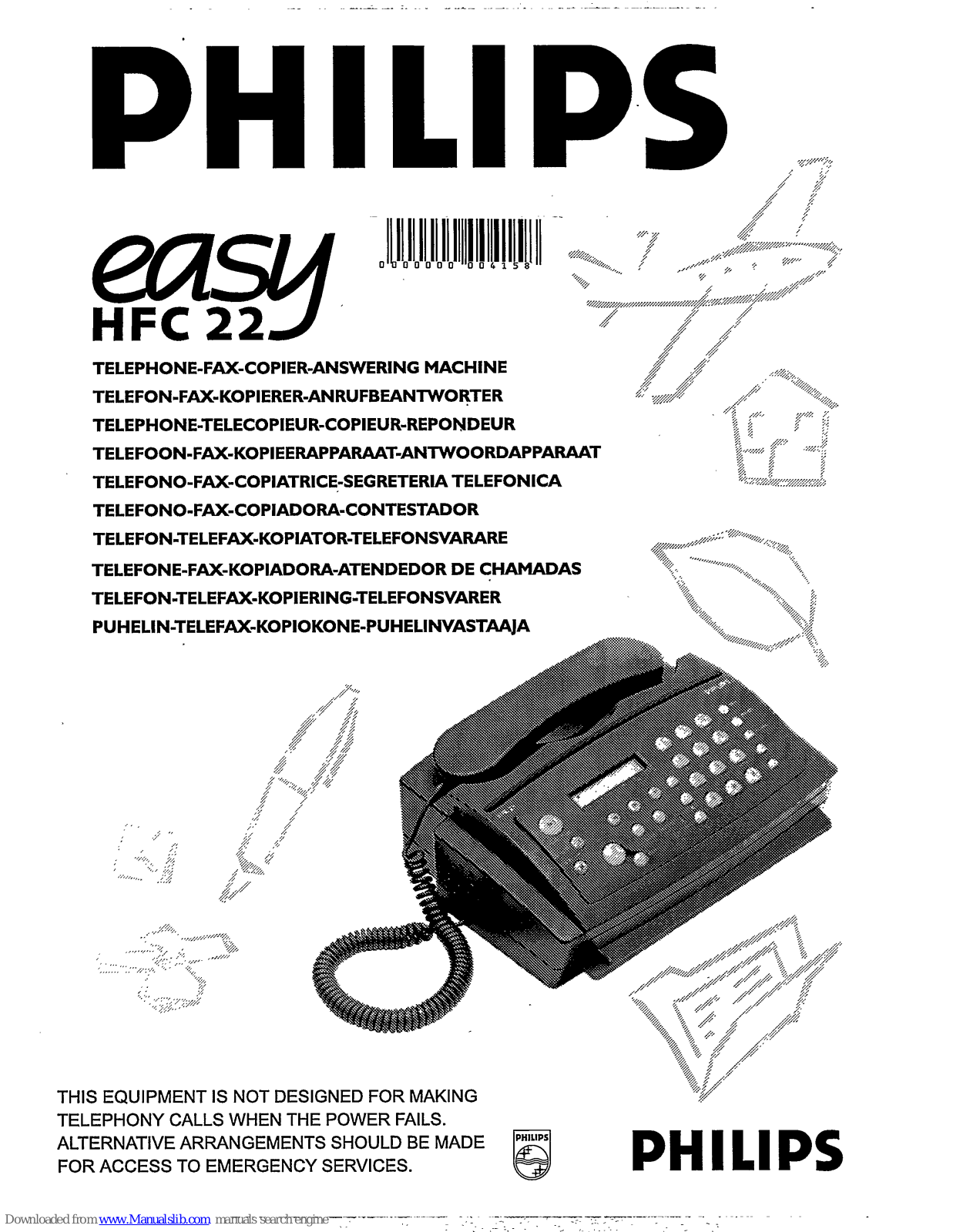 Philips HFC 22, easy HFC 22 User Manual