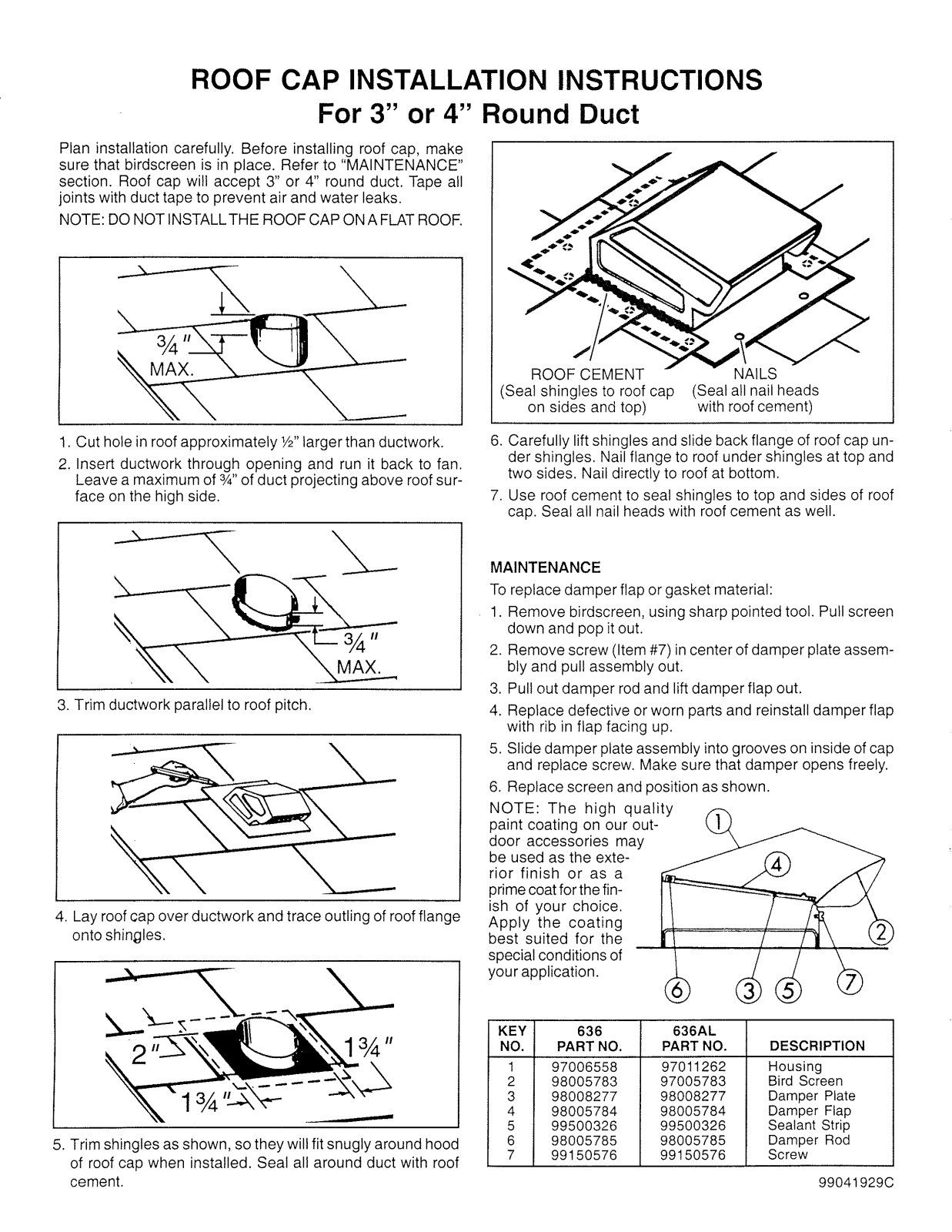 Greenheck RJ-4 Installation  Manual