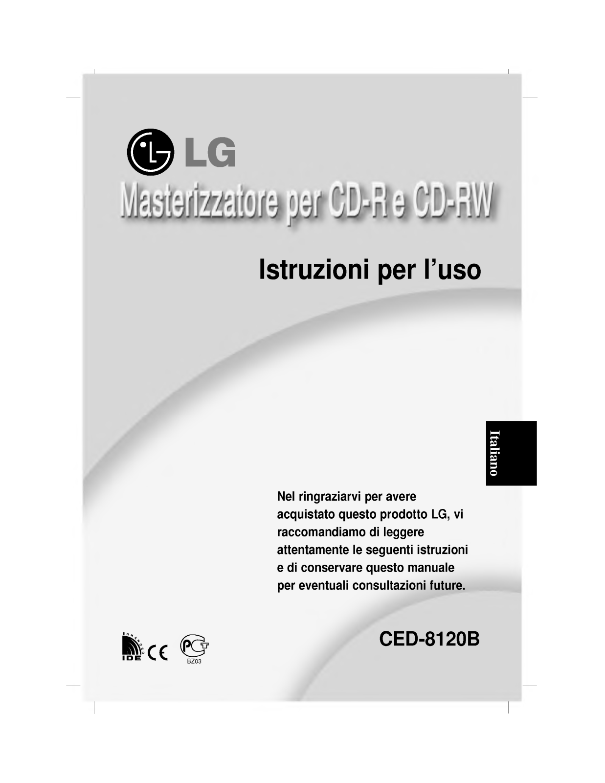 Lg CED-8120B User Manual