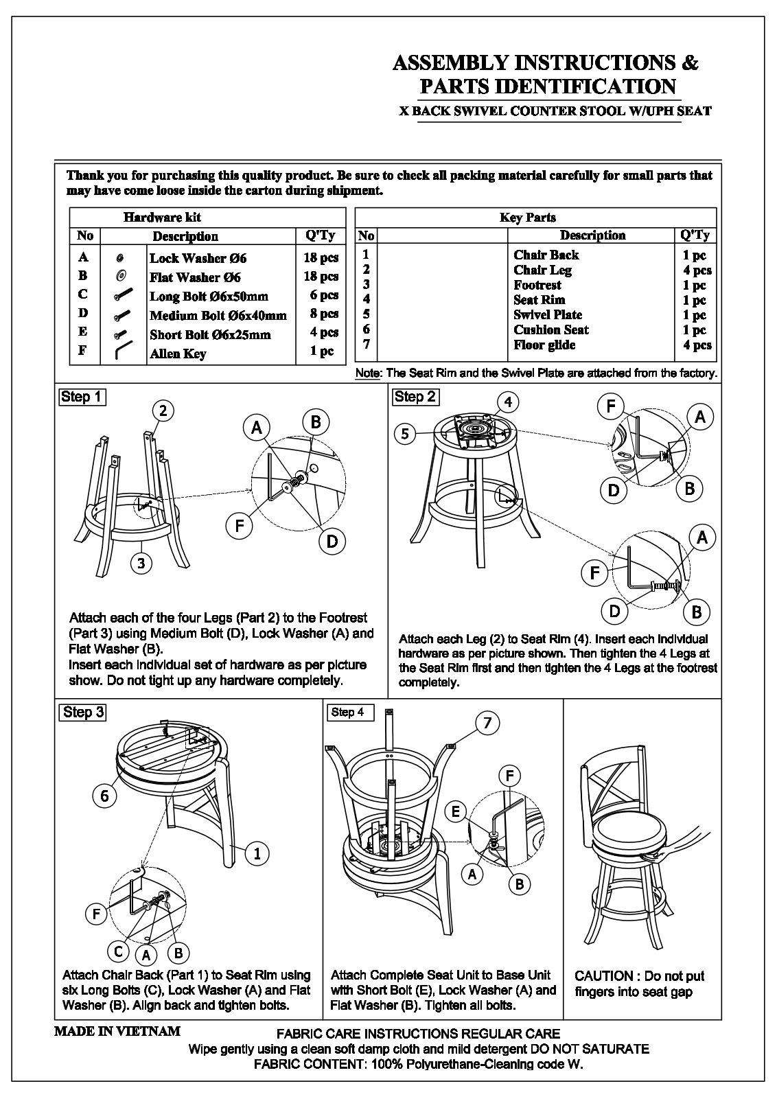 Red Barrel Studio RDBS7007 Assembly Instructions - ManualMachine.com