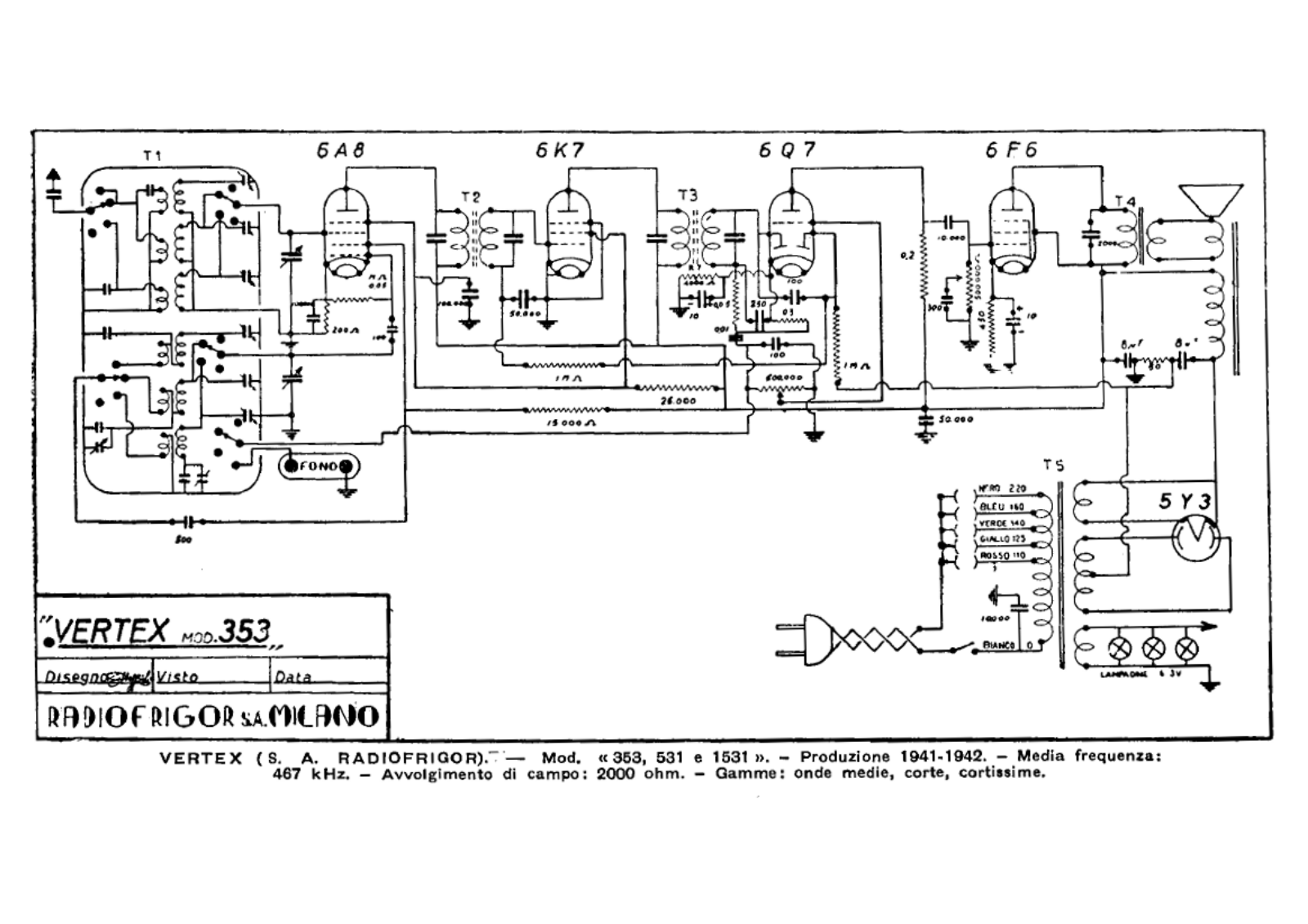 Vertex frigor 353 schematic