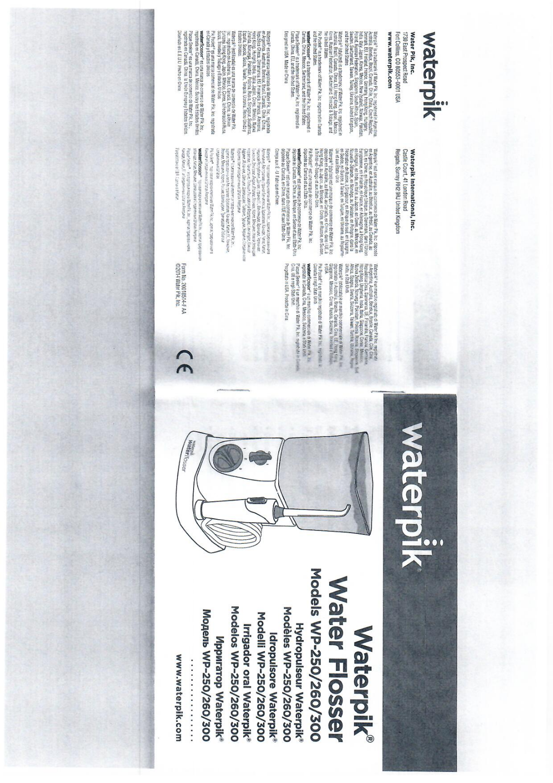 WATERPIK WP-300Е2 User Manual