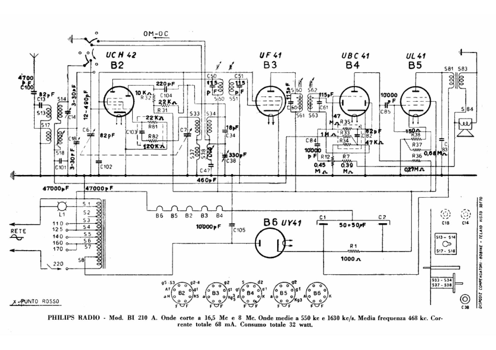 Philips bi210a schematic
