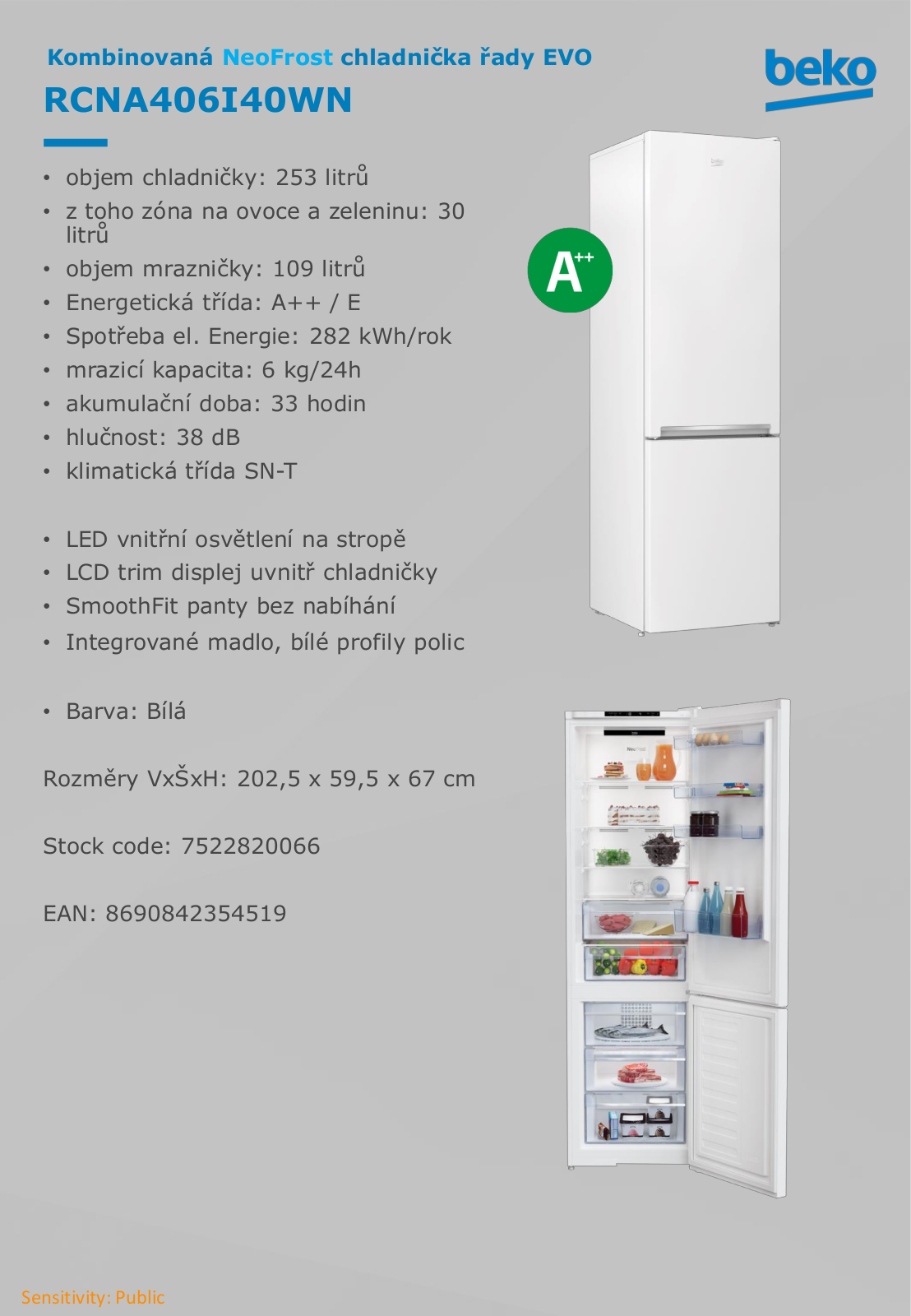 Beko RCNA406I40WN User Manual