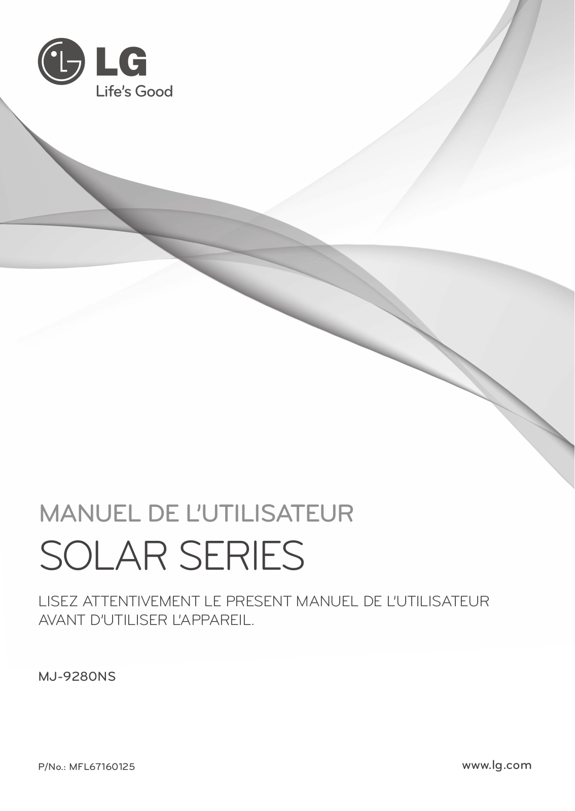 LG MJ9280NS User Manual