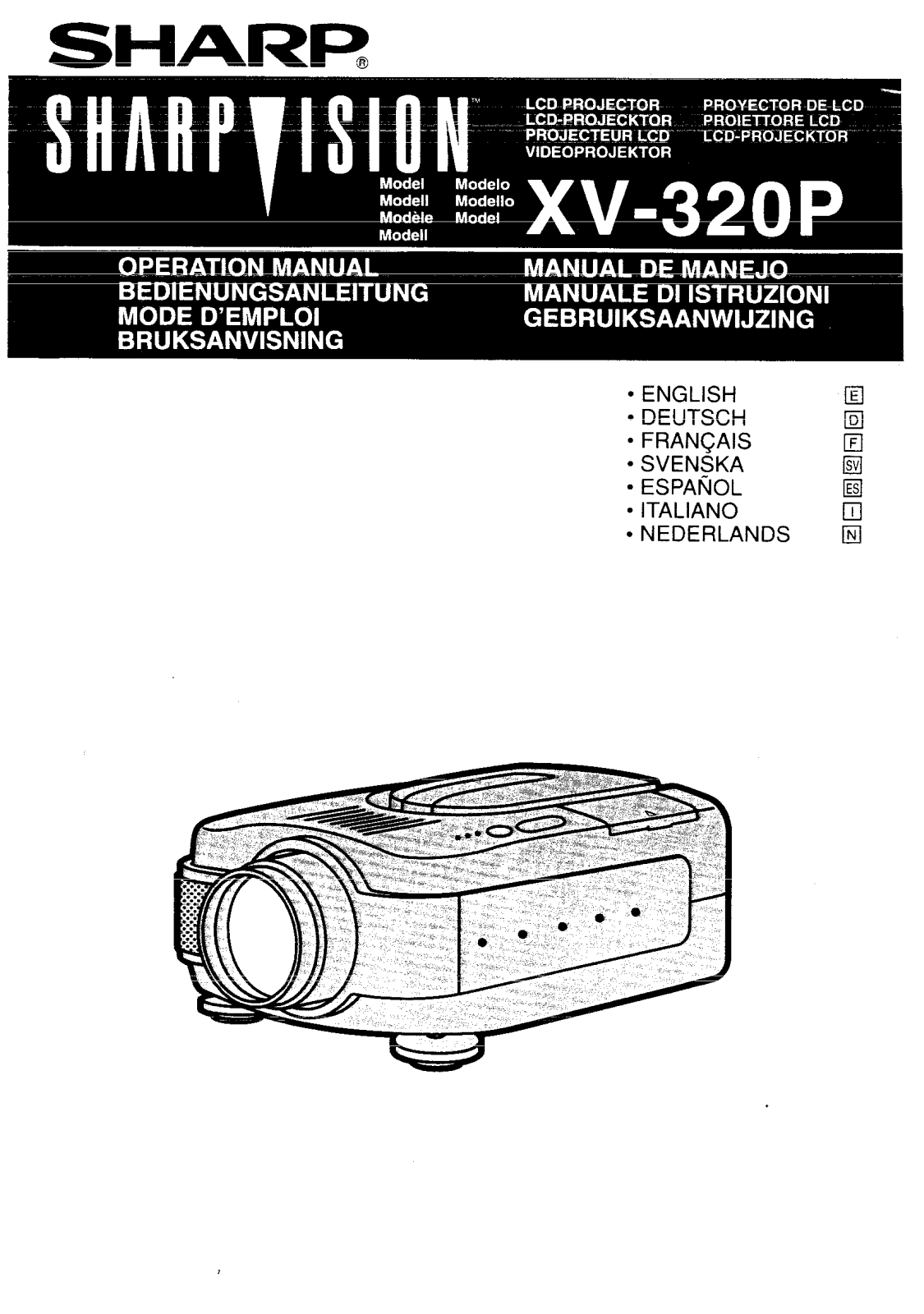 Sharp XL-320P Operation Manual