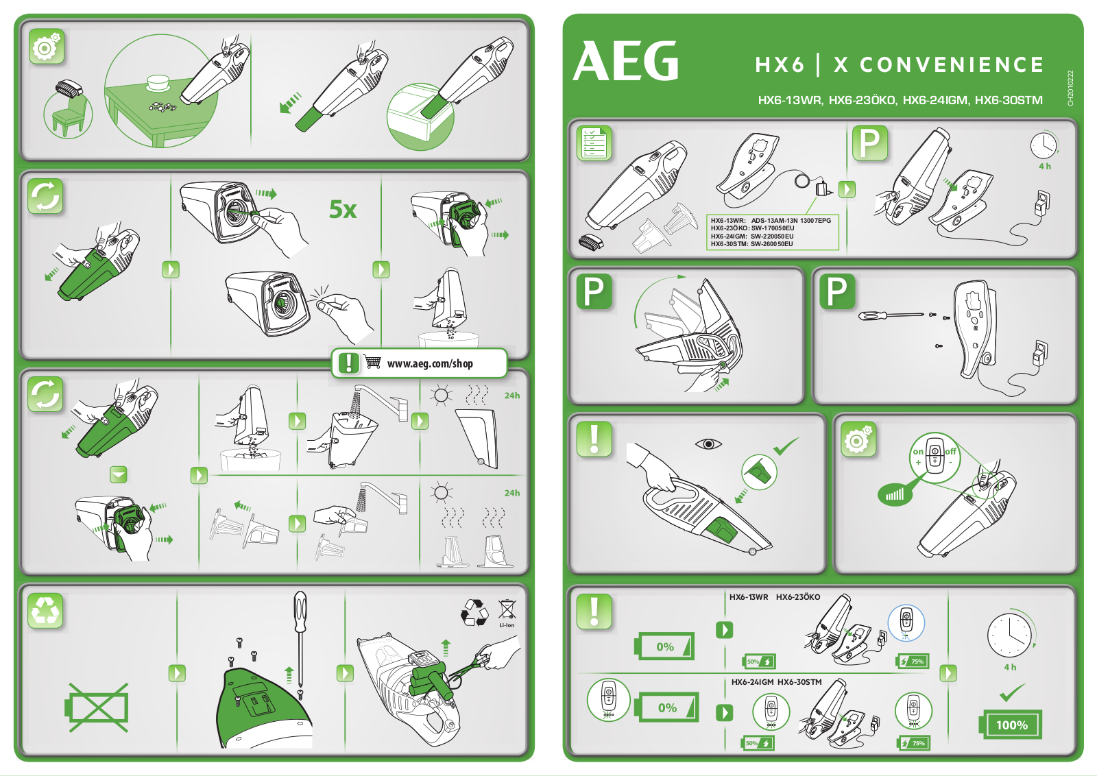 AEG HX6-13WR, HX6-24IGM, HX6-23OKO, HX6-30STM User guide - ManualMachine.com