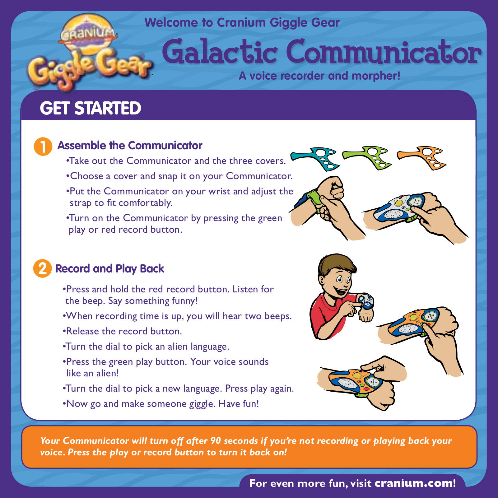 Hasbro Galactic Communicator User Manual