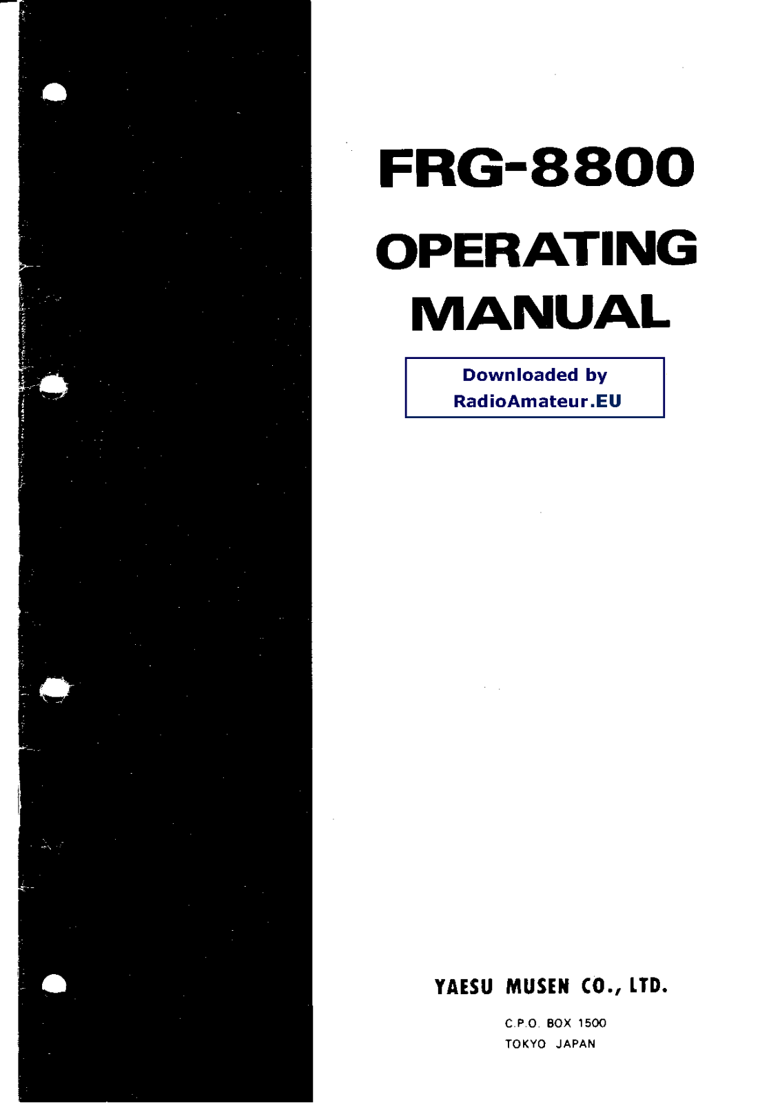 Kennwood FRG8800 User Manual