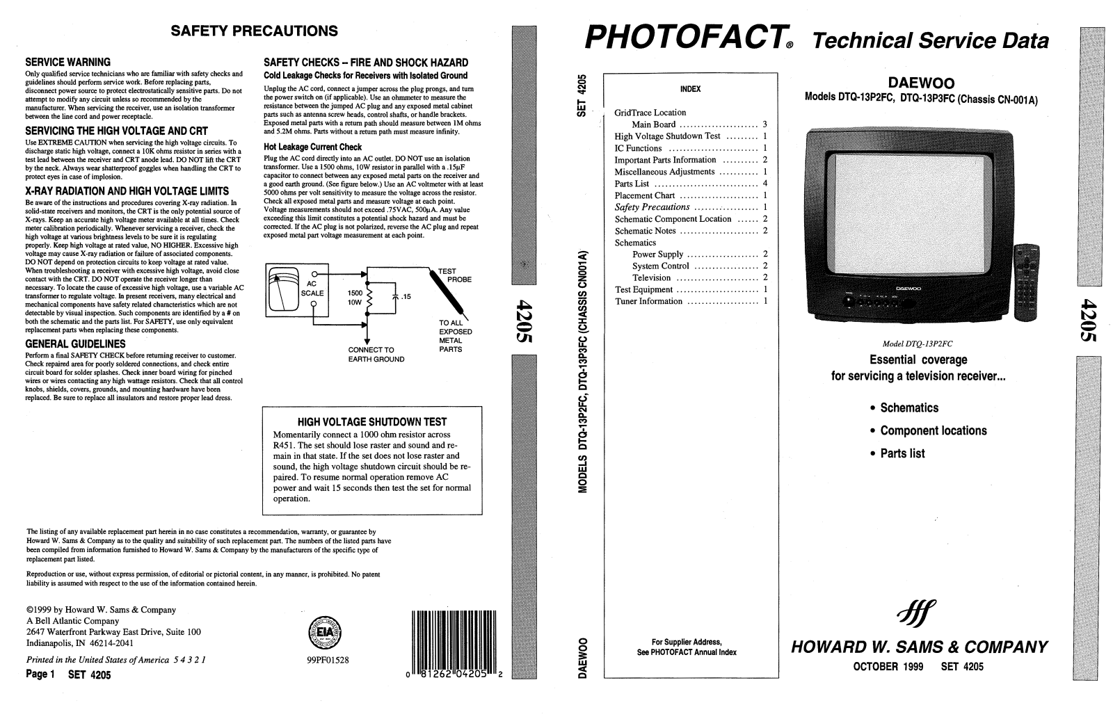 DAEWOO DTQ 13P2FC, DTQ  13P3FC Service Manual