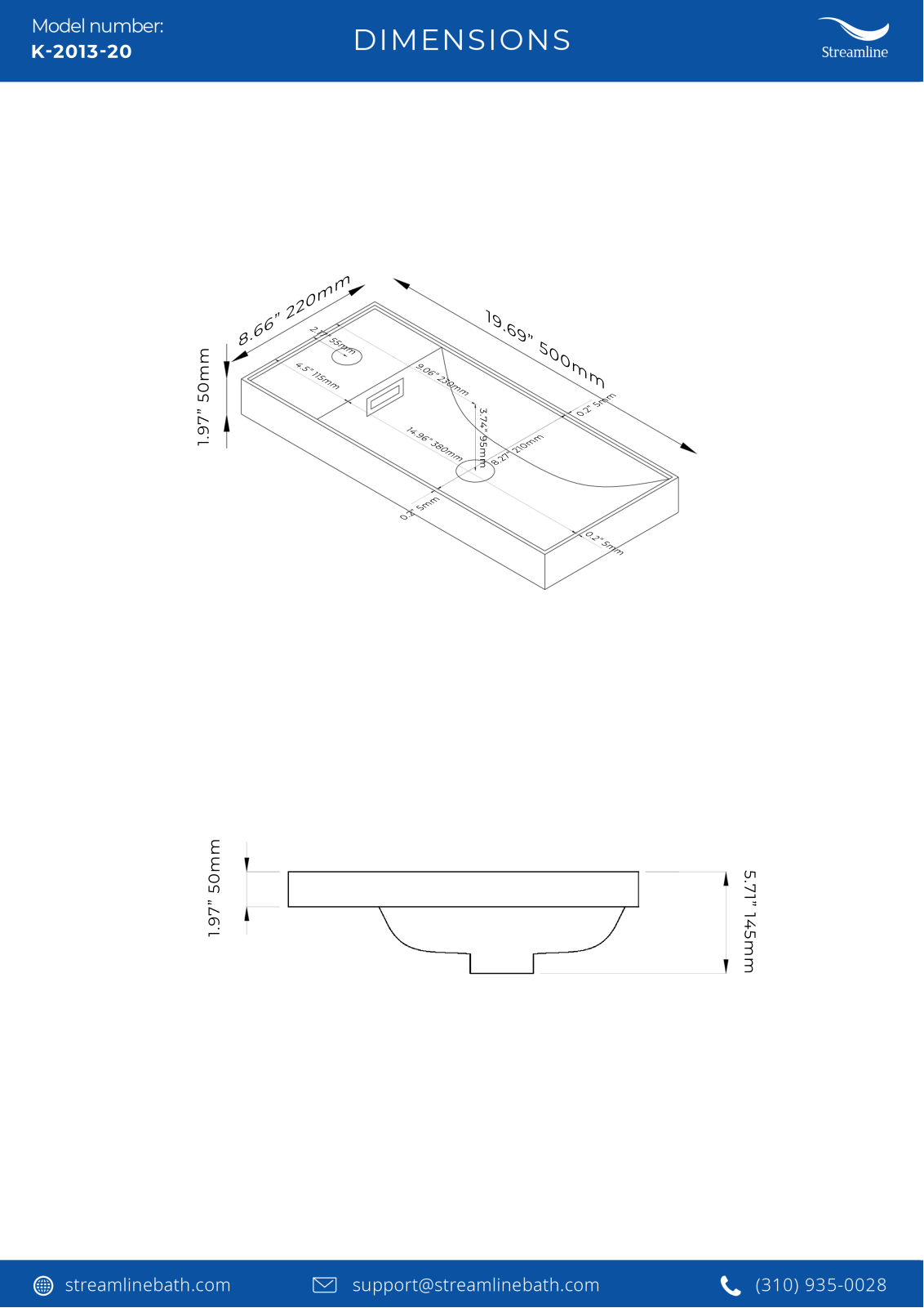 Streamline Bath SLBH7692 Specifications - ManualMachine.com