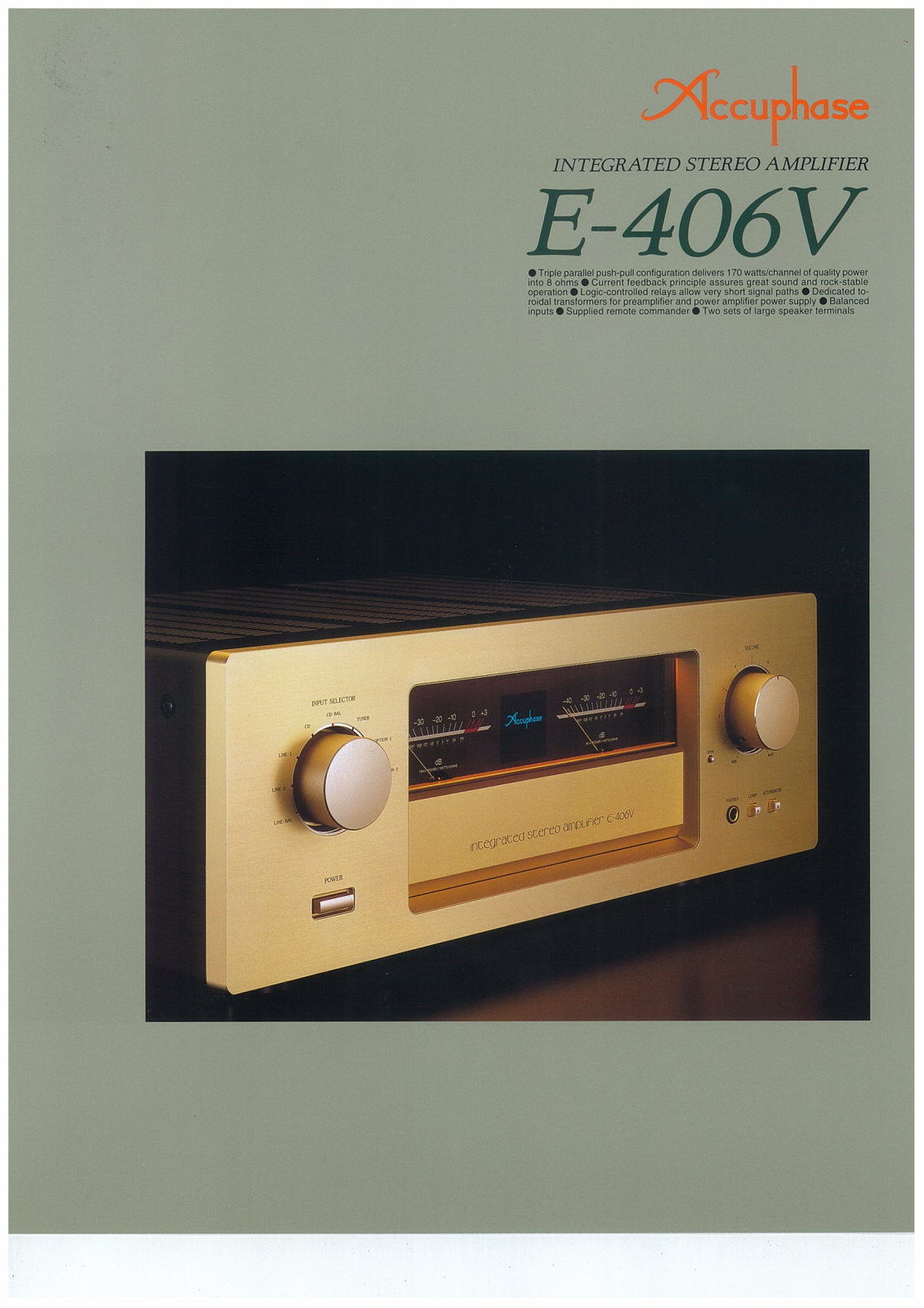 Accuphase E-406-V Brochure