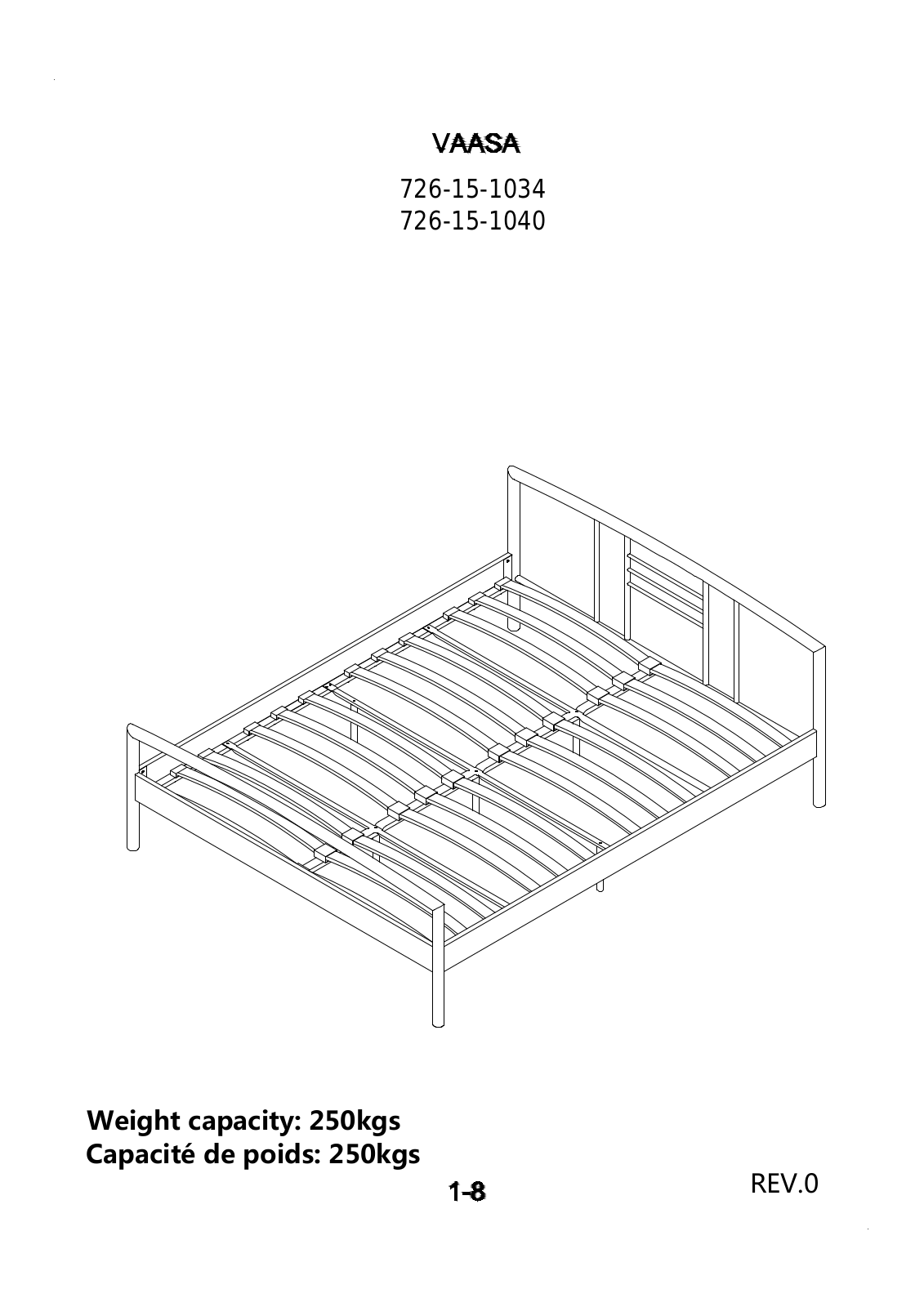 JYSK Vaasa Queen, Vaasa Double User Manual