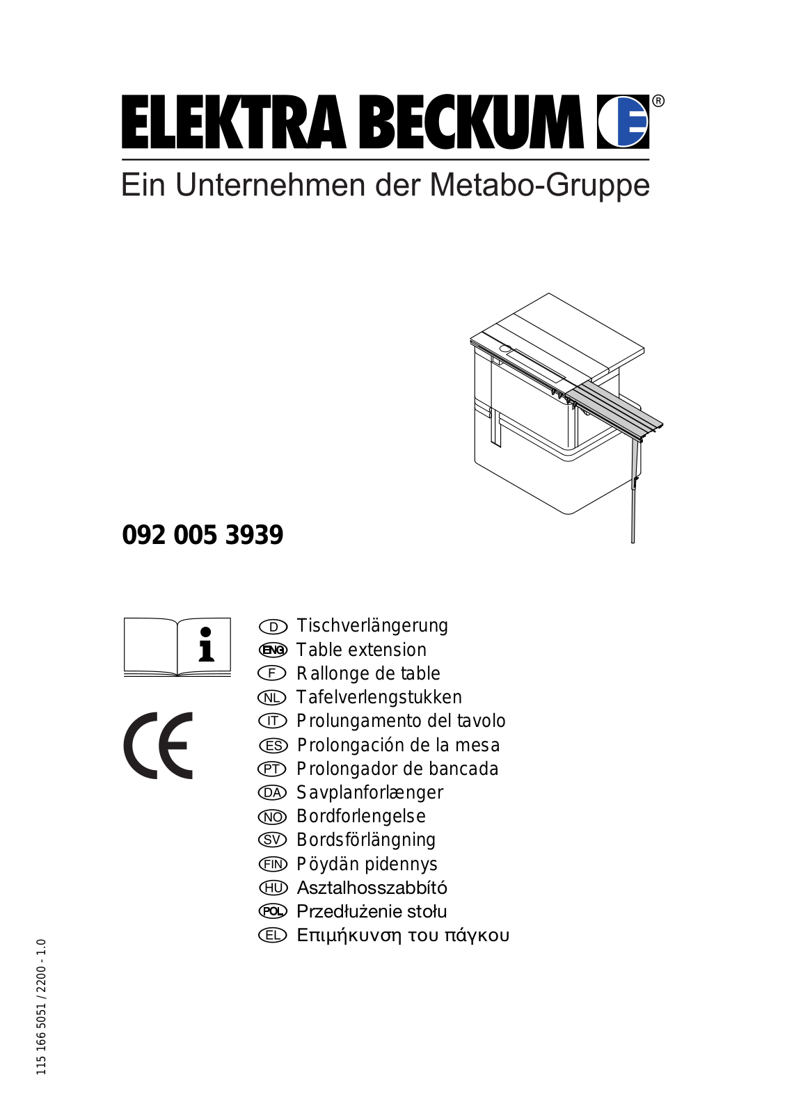 ELEKTRA BECKUM 092 005 3939 User guide - ManualMachine.com