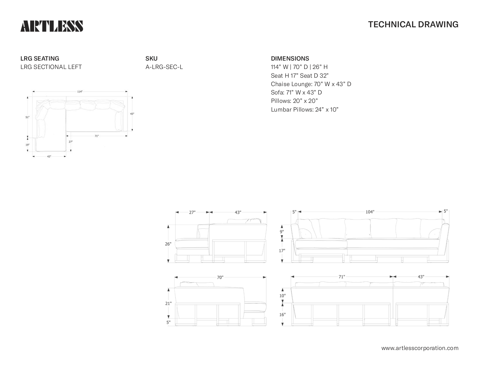 ARTLESS LYS1303 Dimensions - ManualMachine.com