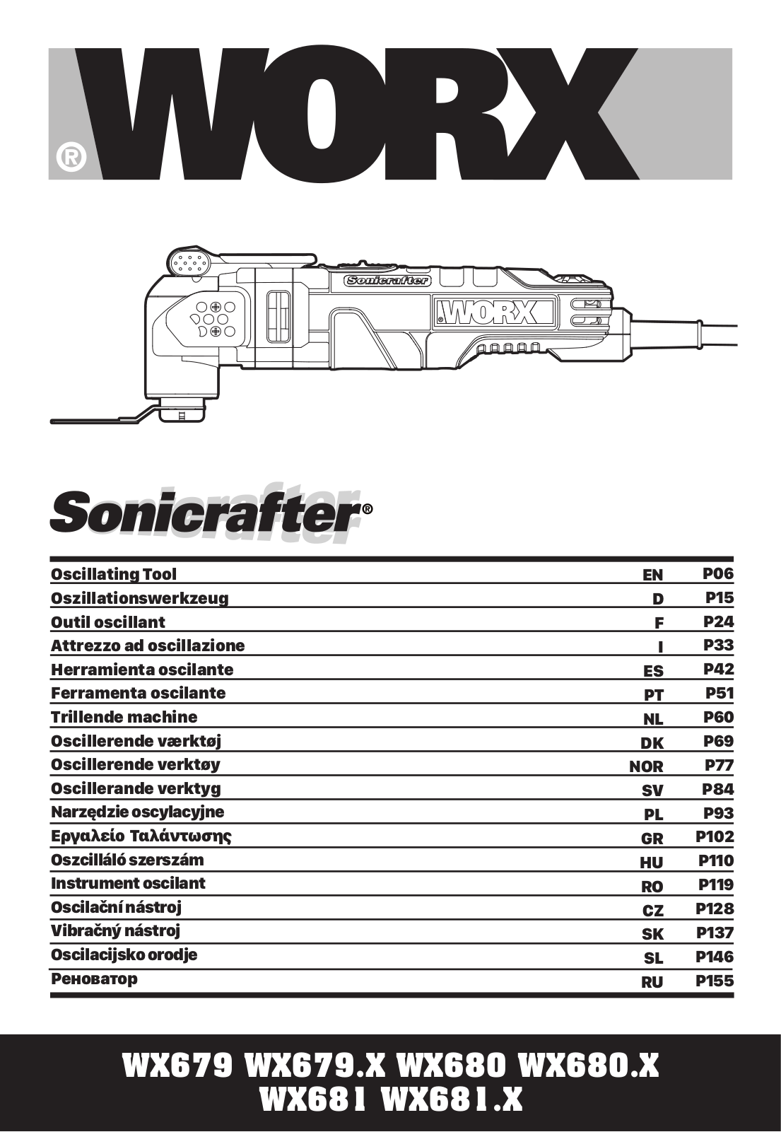 Worx WX679, WX679.X, WX680, WX680.X, WX681 User guide - ManualMachine.com