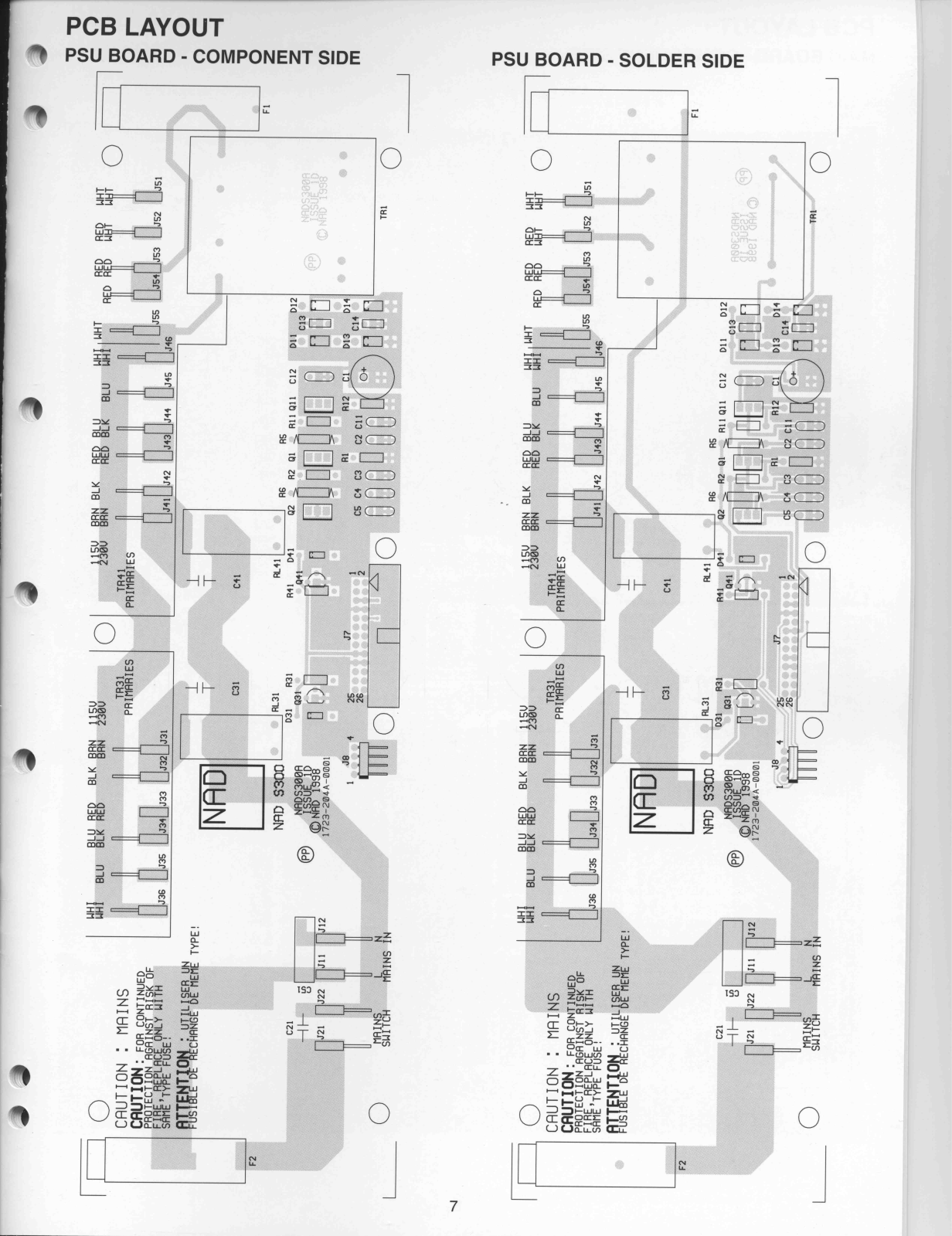 NAD S300 Schematics