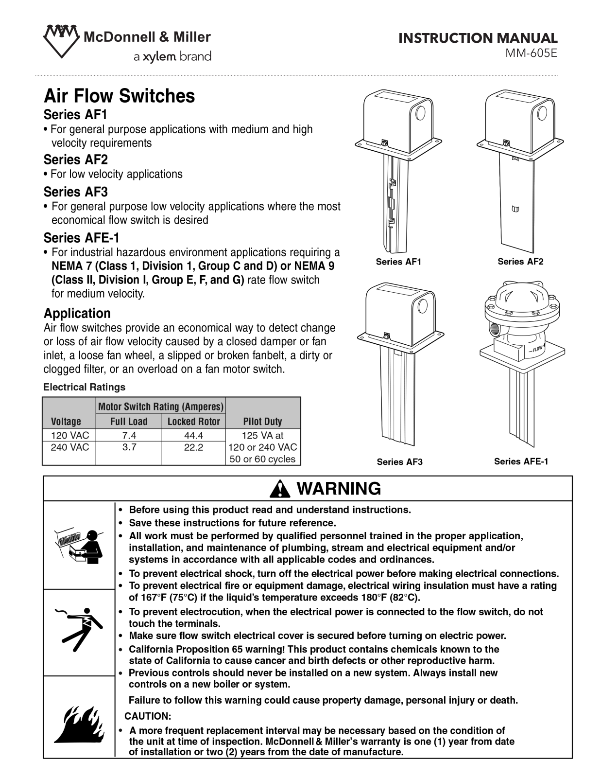 Xylem MM 605E User Manual