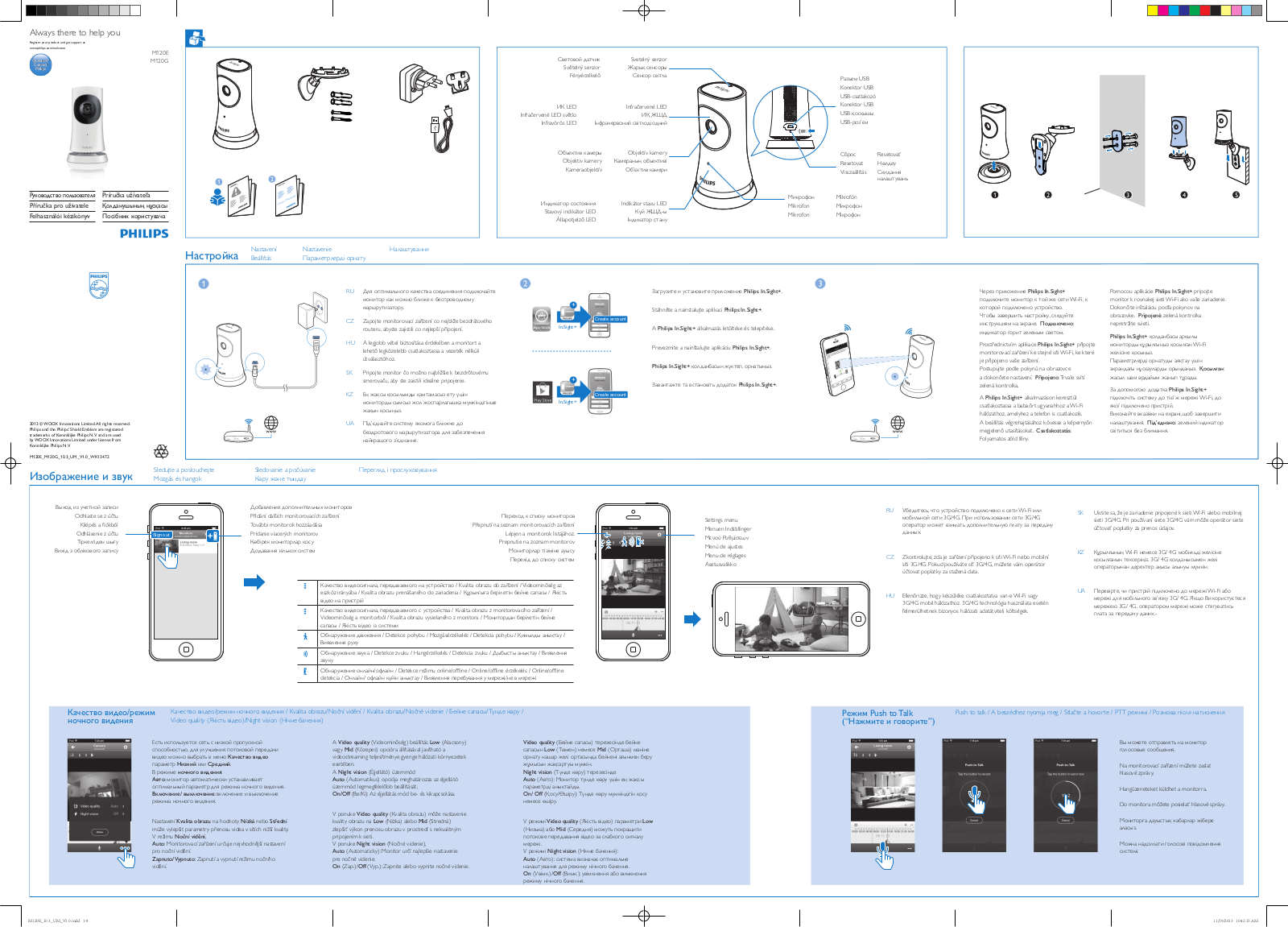 Philips M120G Quick start guide