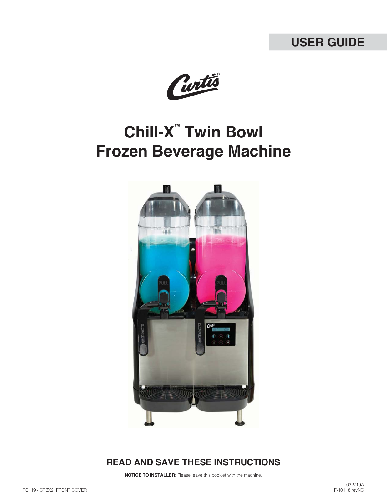 Curtis Chill-X User Manual - ManualMachine.com