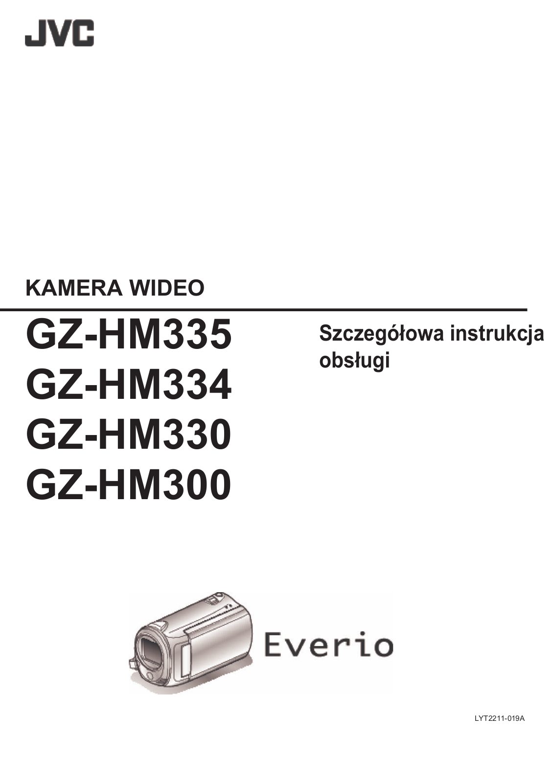Jvc GC-HM300, GC-HM330, GC-HM334, GC-HM335 Manual