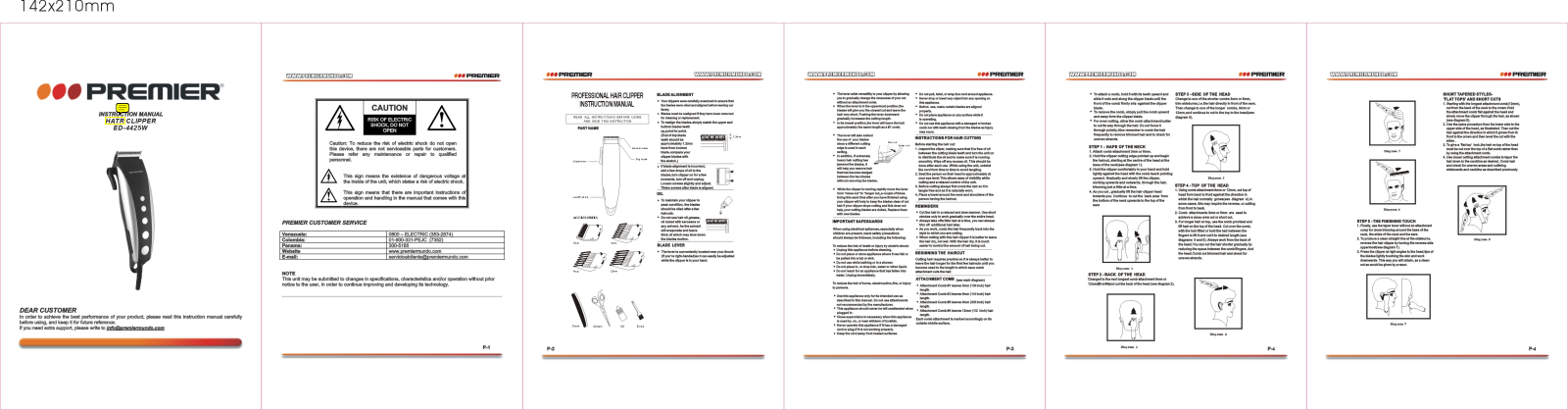 Premier ED-4425W Instruction Manual - ManualMachine.com