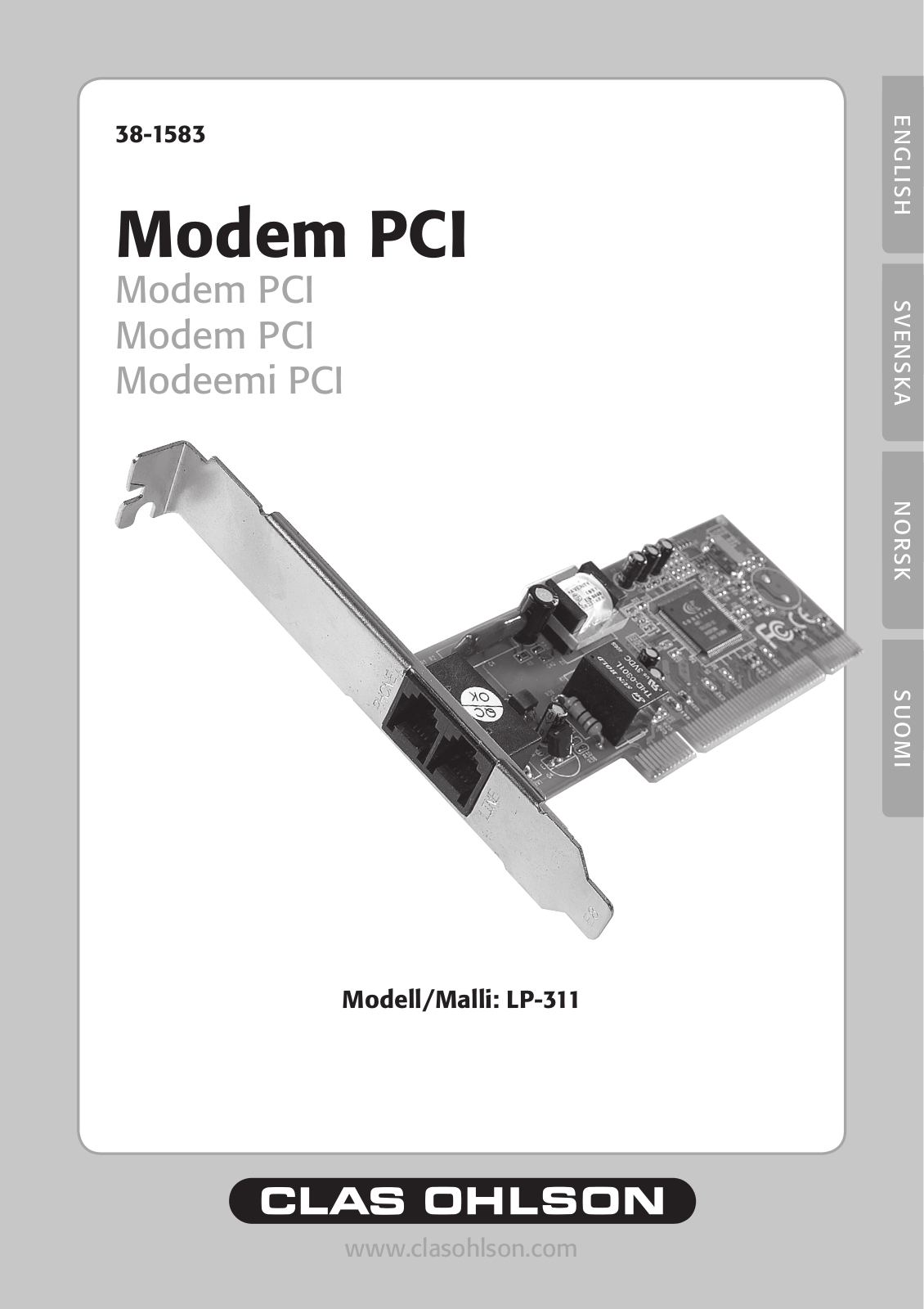 Clas Ohlson LP-311 Instruction Manual