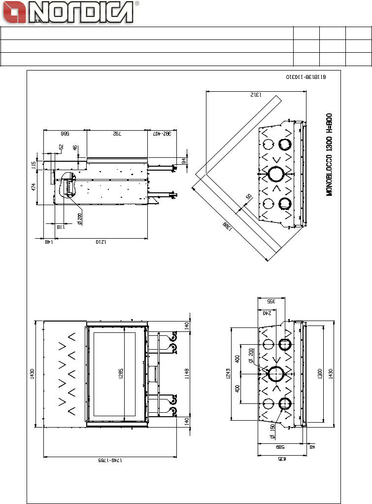 La Nordica Monoblocco 1300 H800 Piano User manual