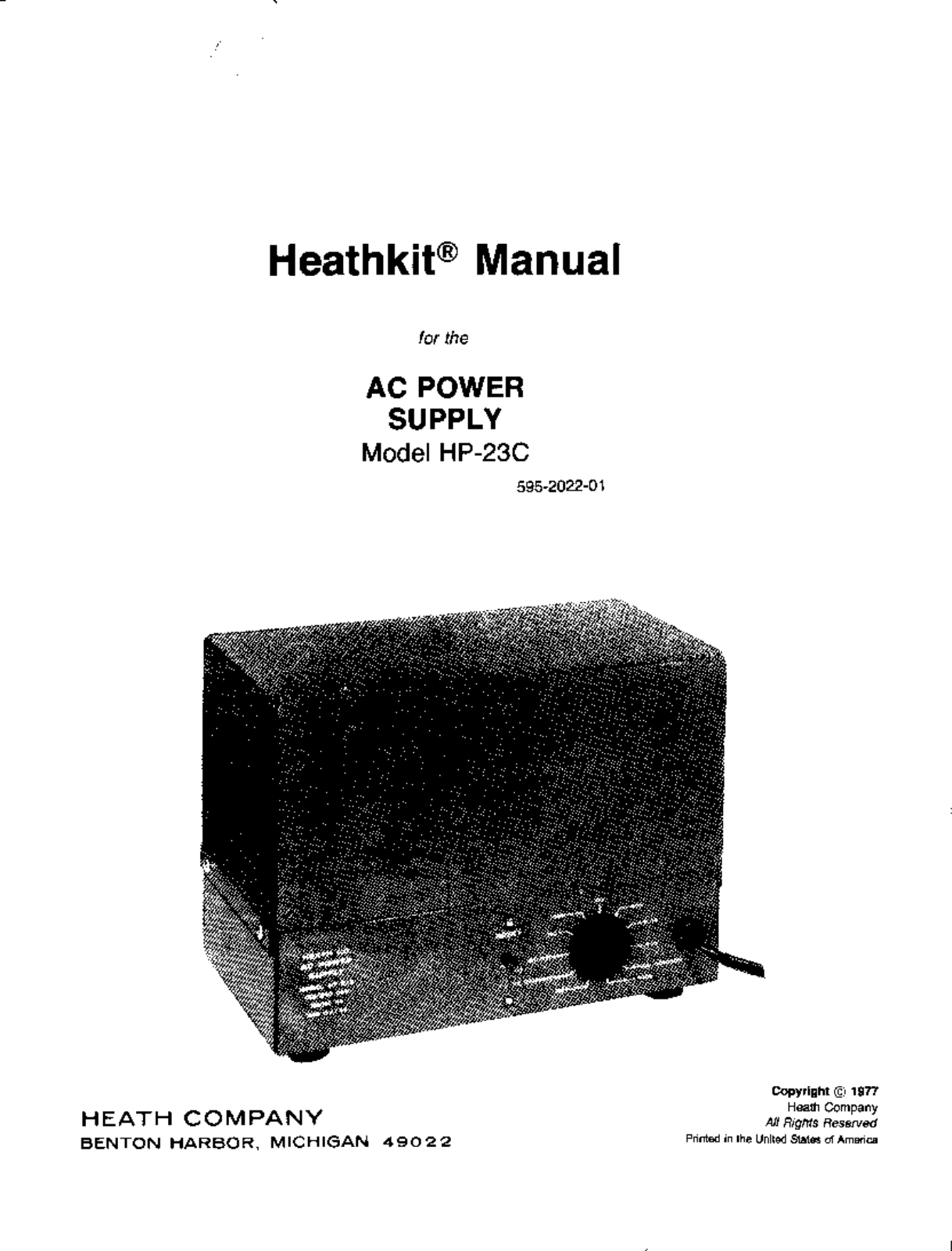 Heath Company HP-23-C Schematic