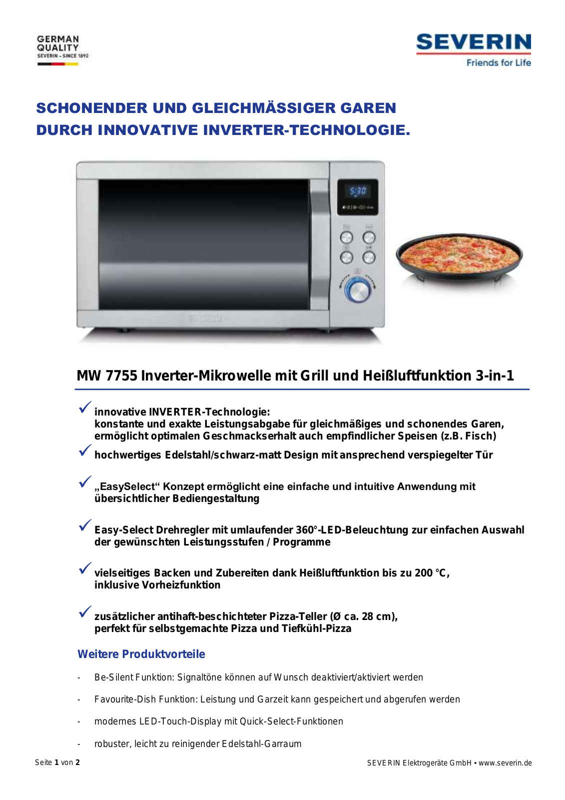 Severin MW 7755 User Manual