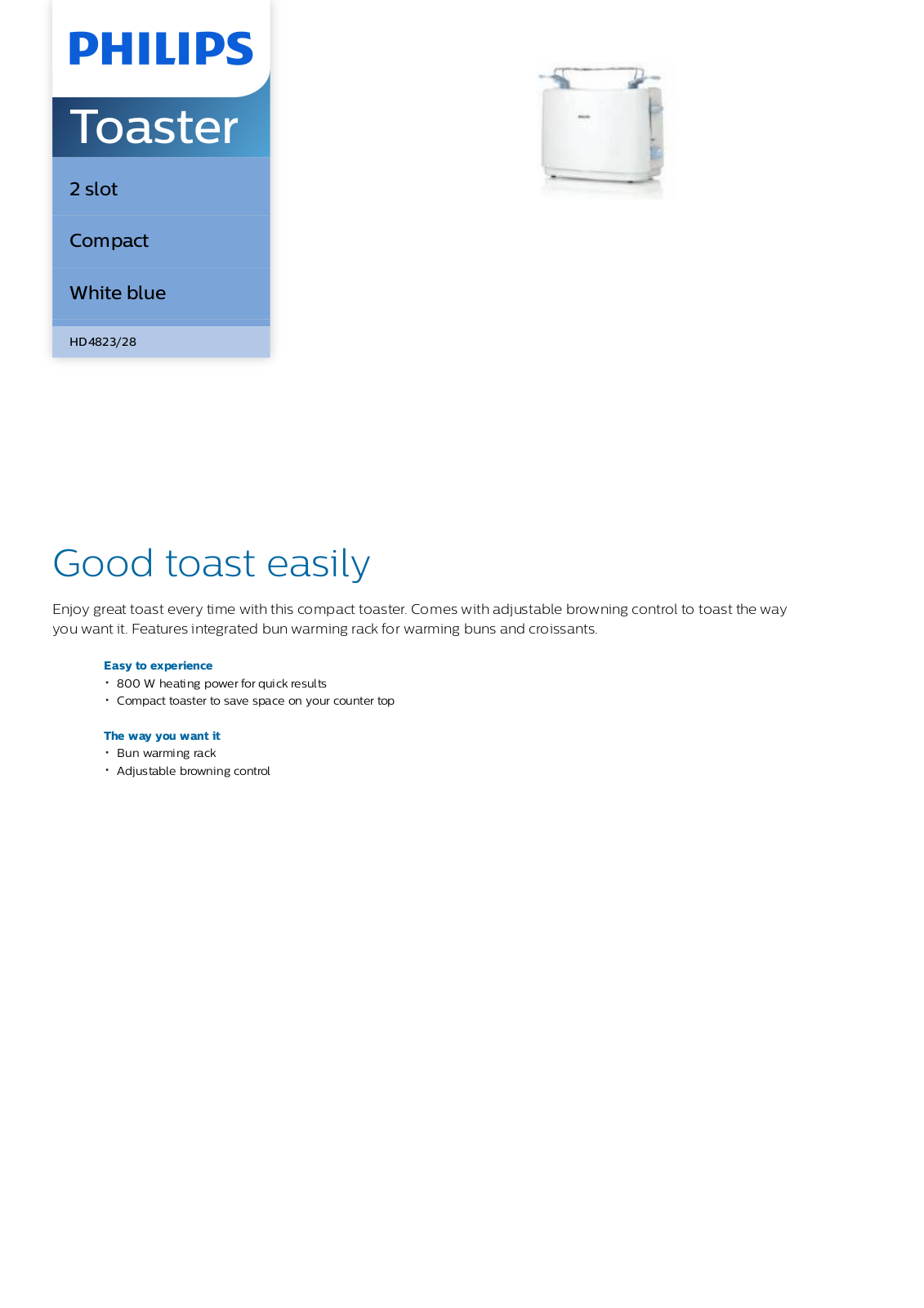 Philips HD4823/28 leaflet - ManualMachine.com