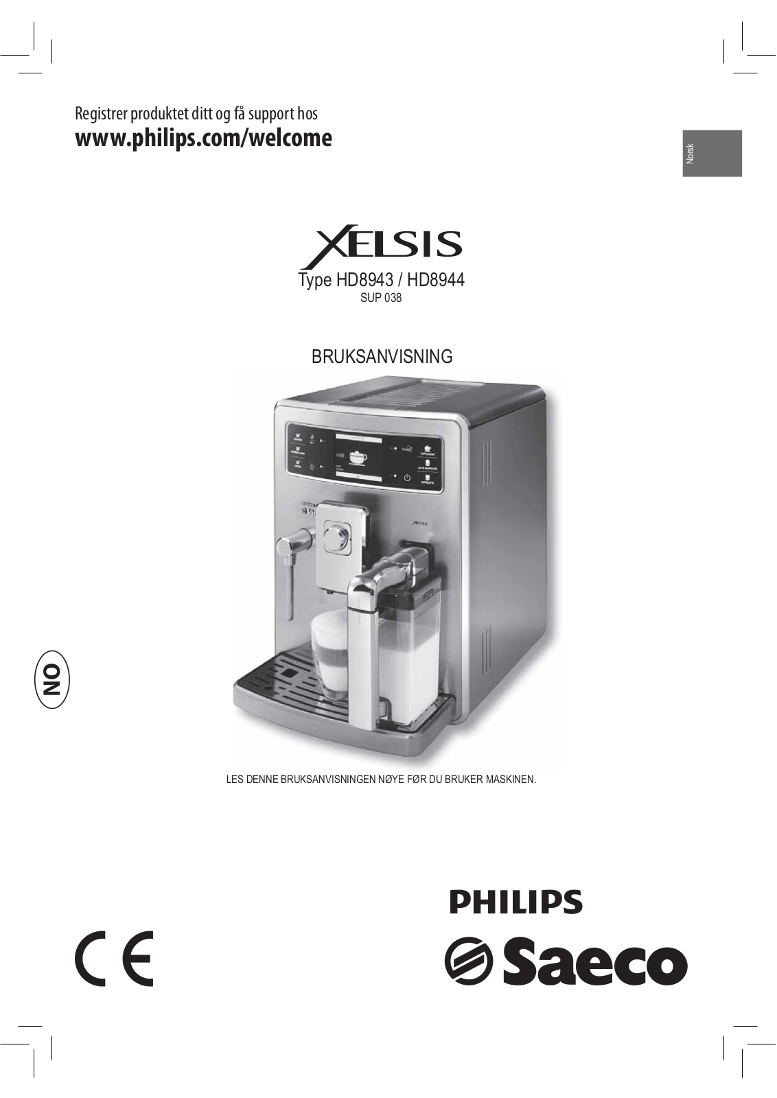 PHILIPS HD8943, HD8944 User Manual