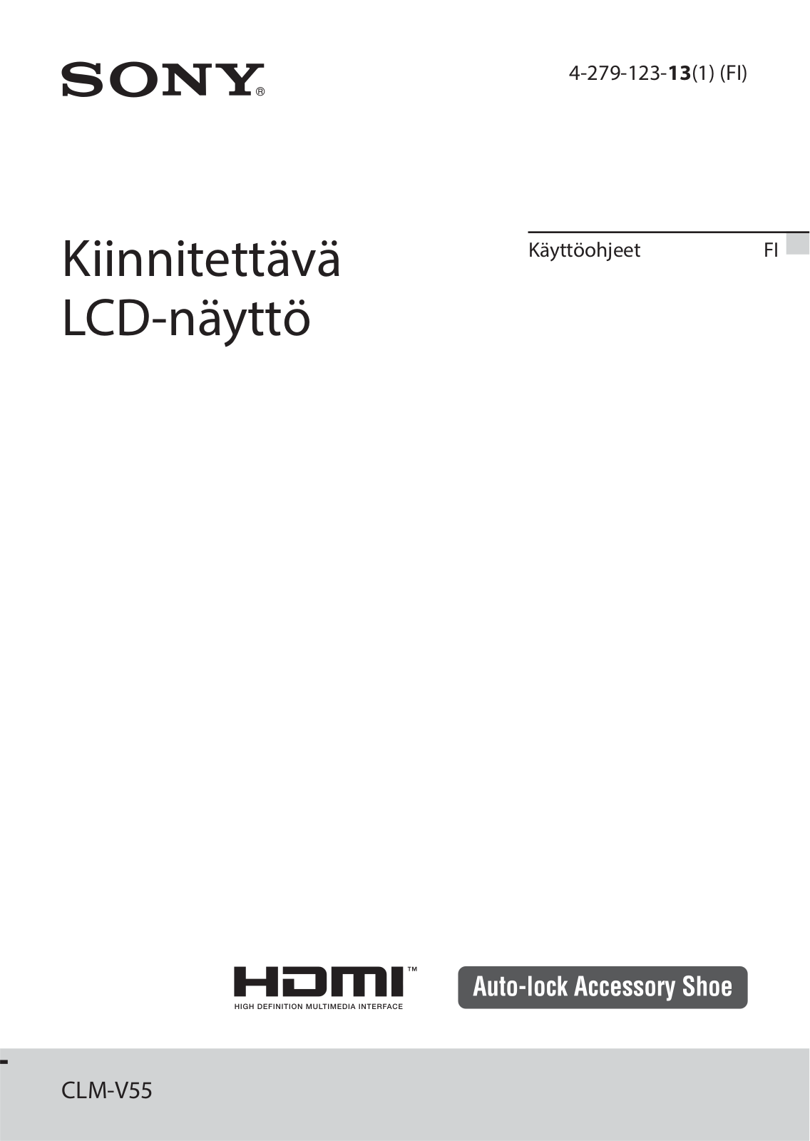 Sony CLM-V55 User Manual