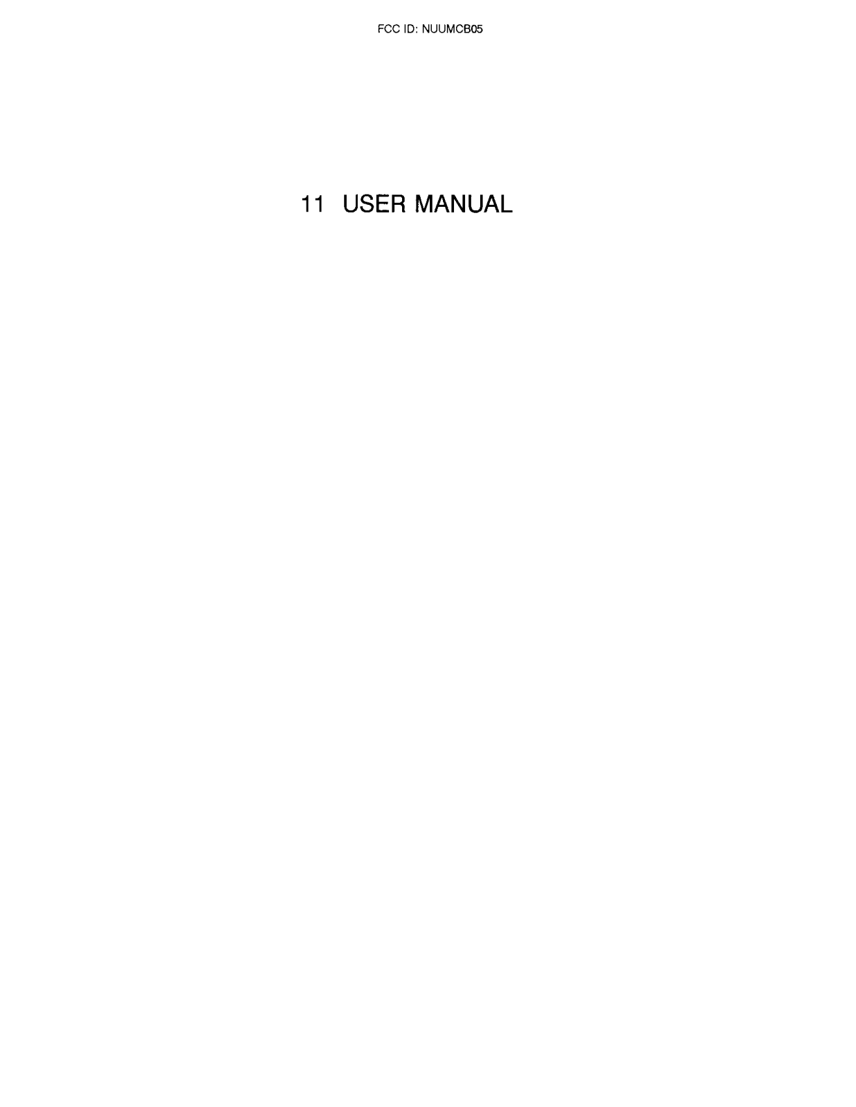 Magnisight MCB05 Users Manual