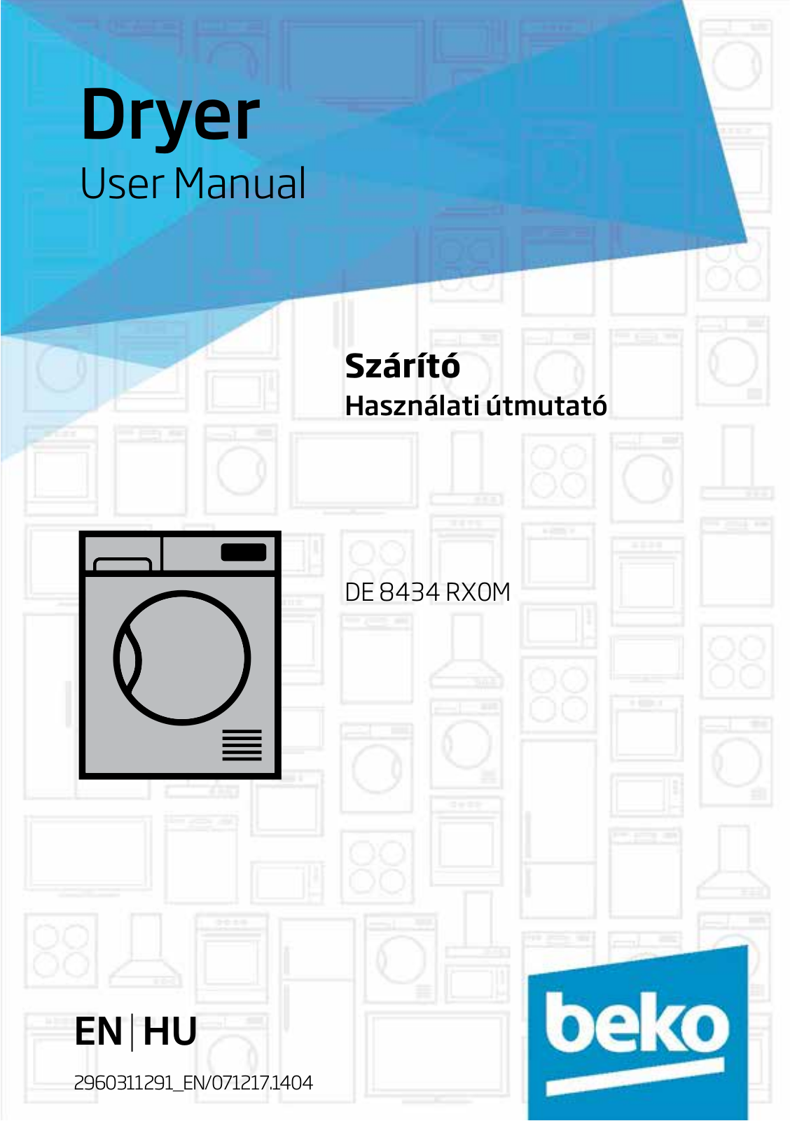 Beko DE 8434 RX0M User manual