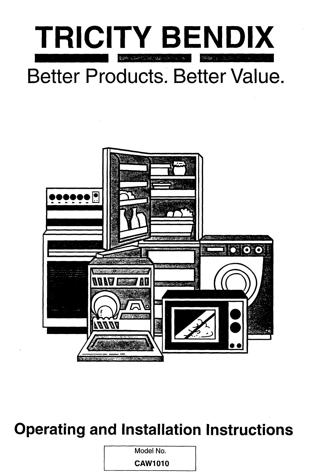 TRICITY BENDIX CAW1010W User Manual