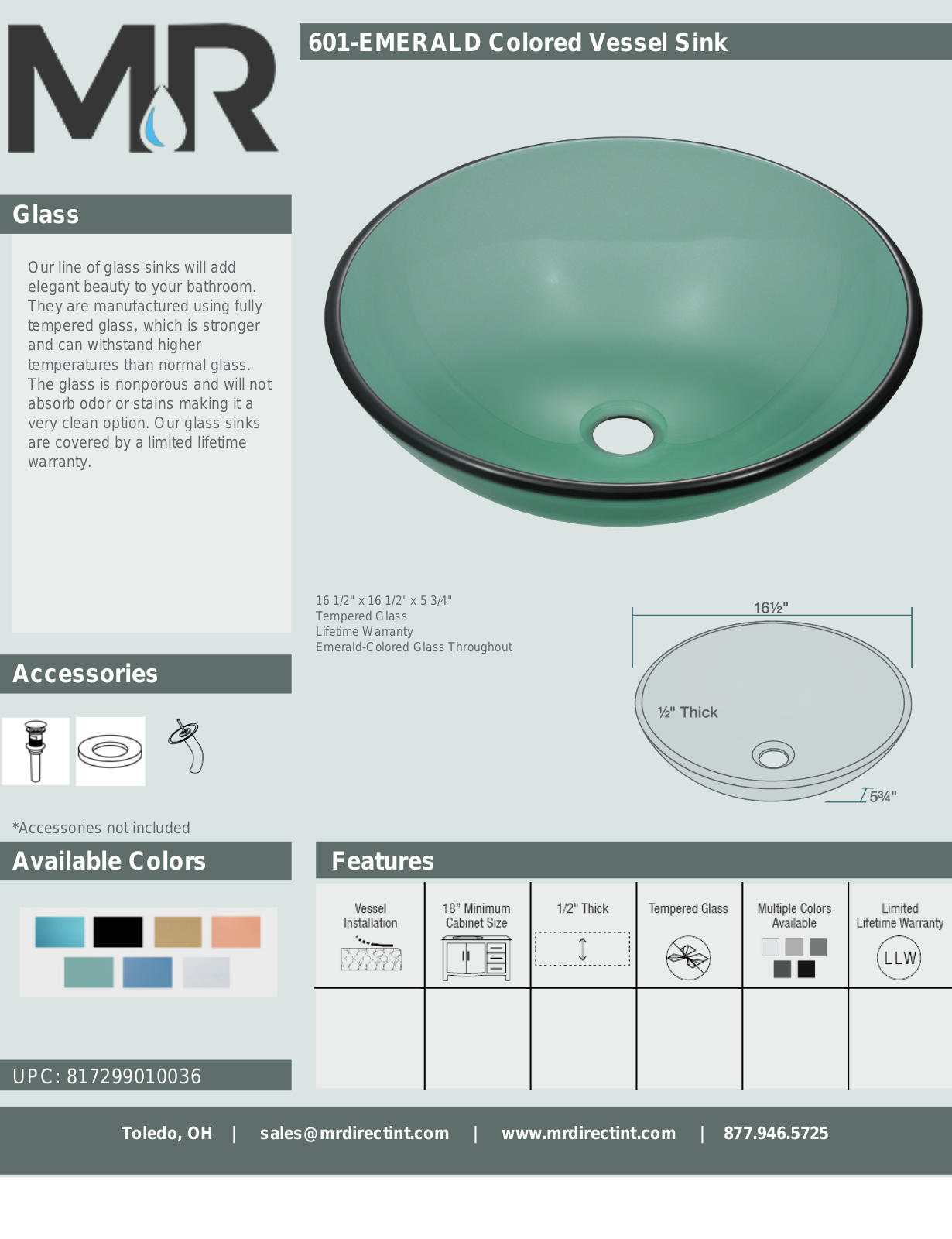 MR Direct MRDR1320, MRDR1130 Specifications - ManualMachine.com
