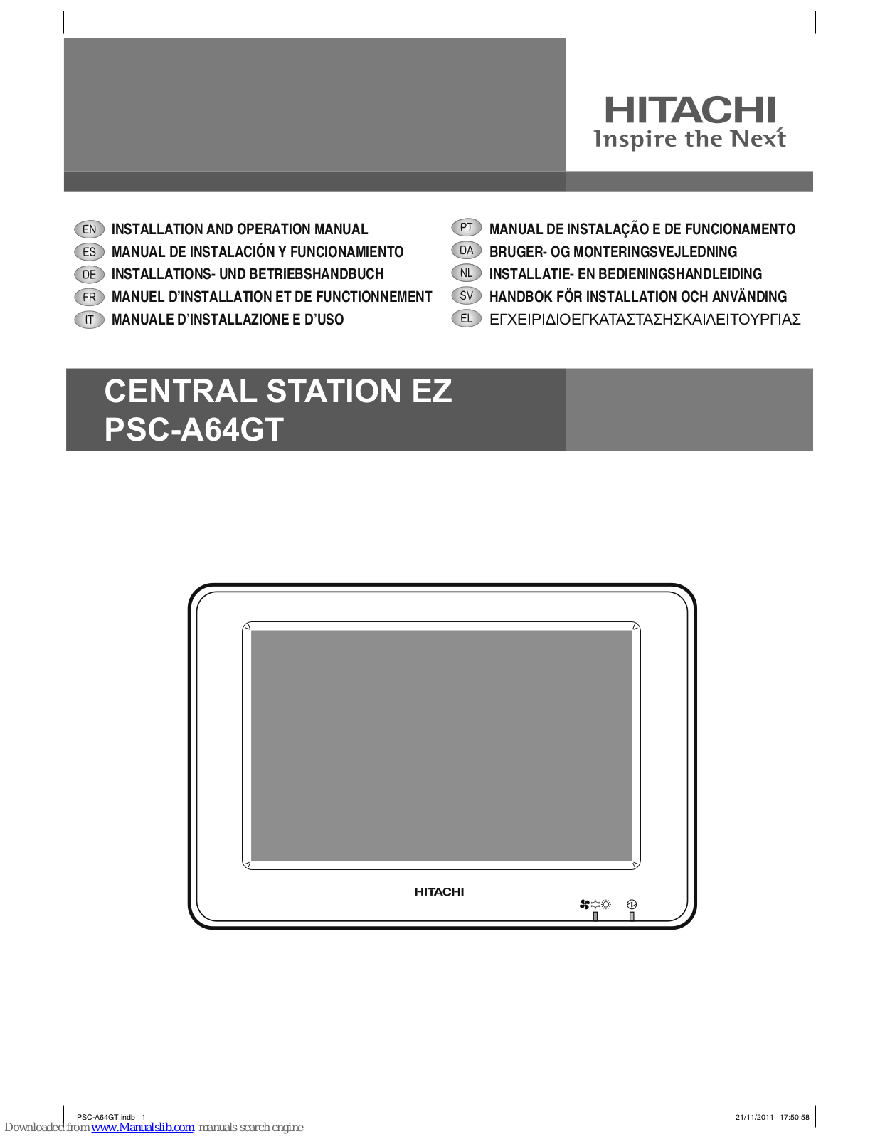 HitachiSoft PSC-A64GT Installation And Operation Manual