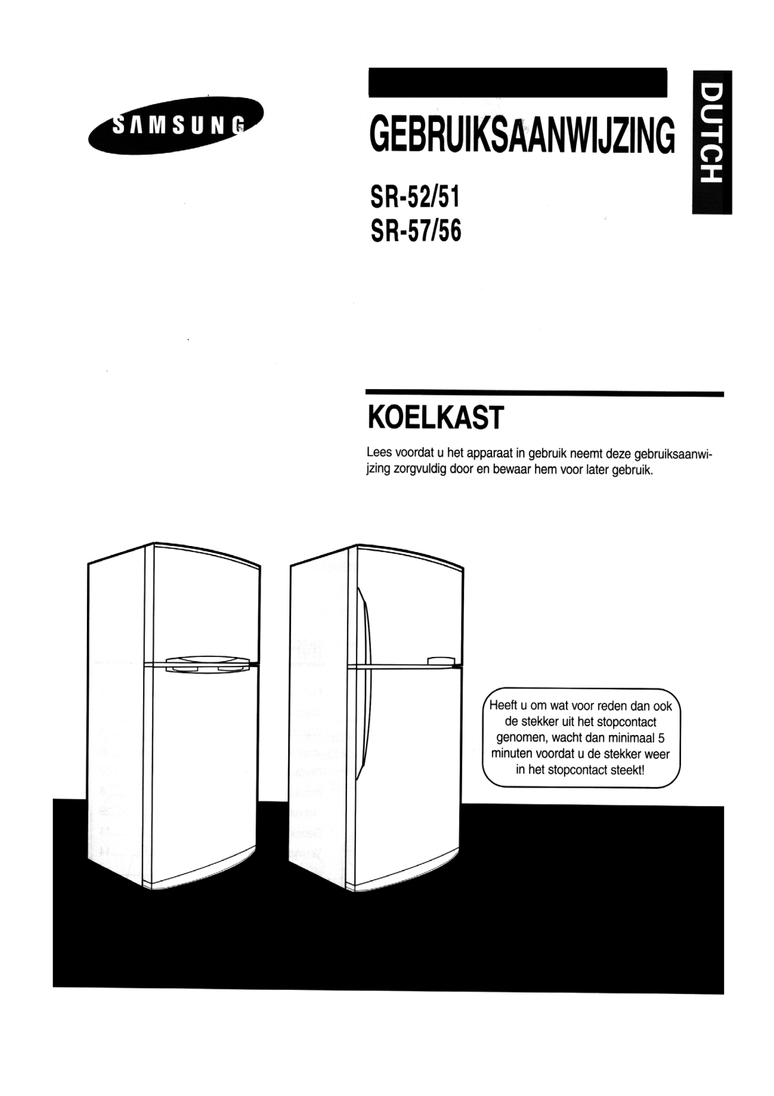 Samsung SR-52NXAS User Manual