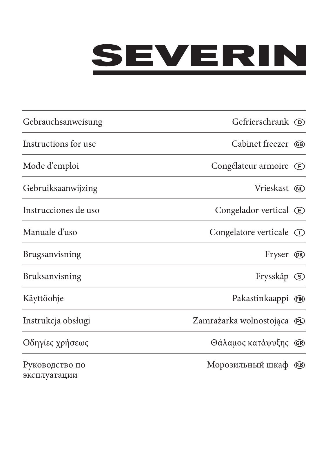 SEVERIN KS9890 User Manual